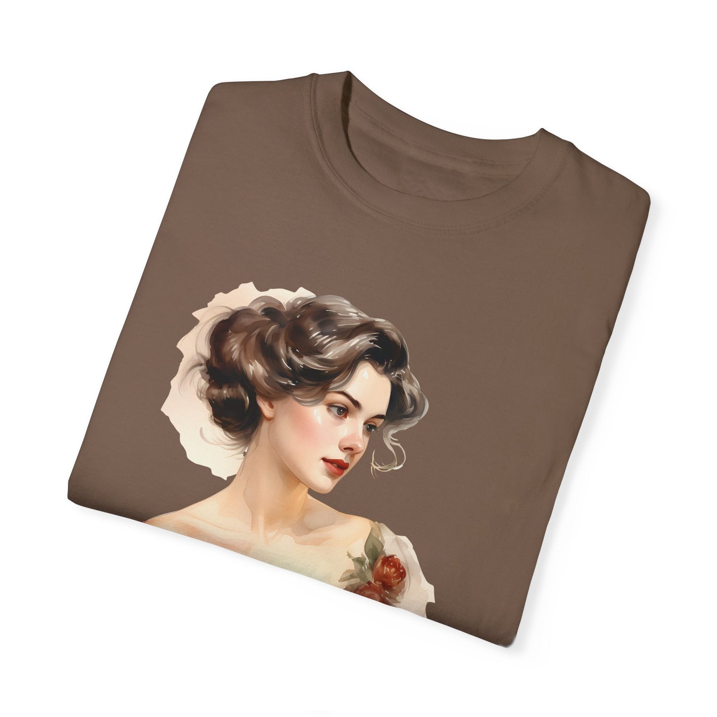 Victorian Bride Vintage Graphic Unisex T-shirt- Black Front JOURNAL VENUE