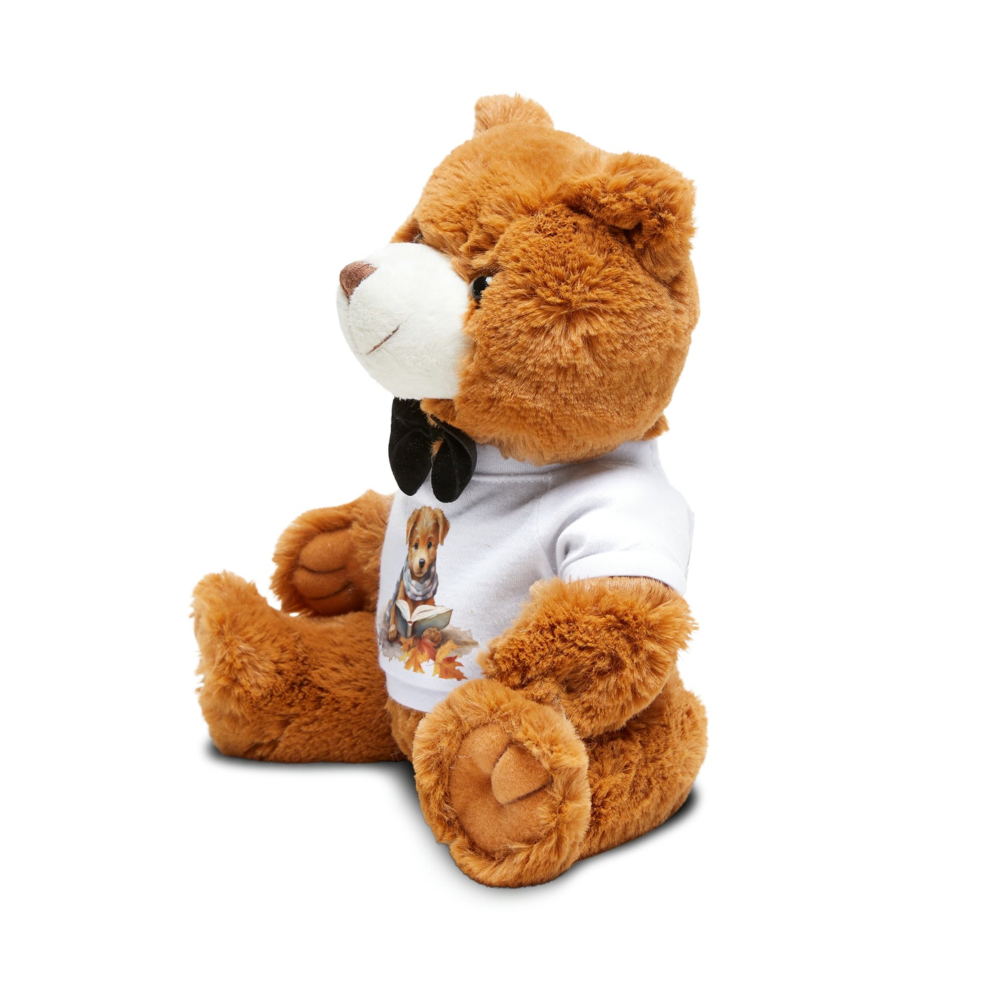 Cute Book Reader Dog Teddy Bear with T-Shirt - JOURNAL VENUE
