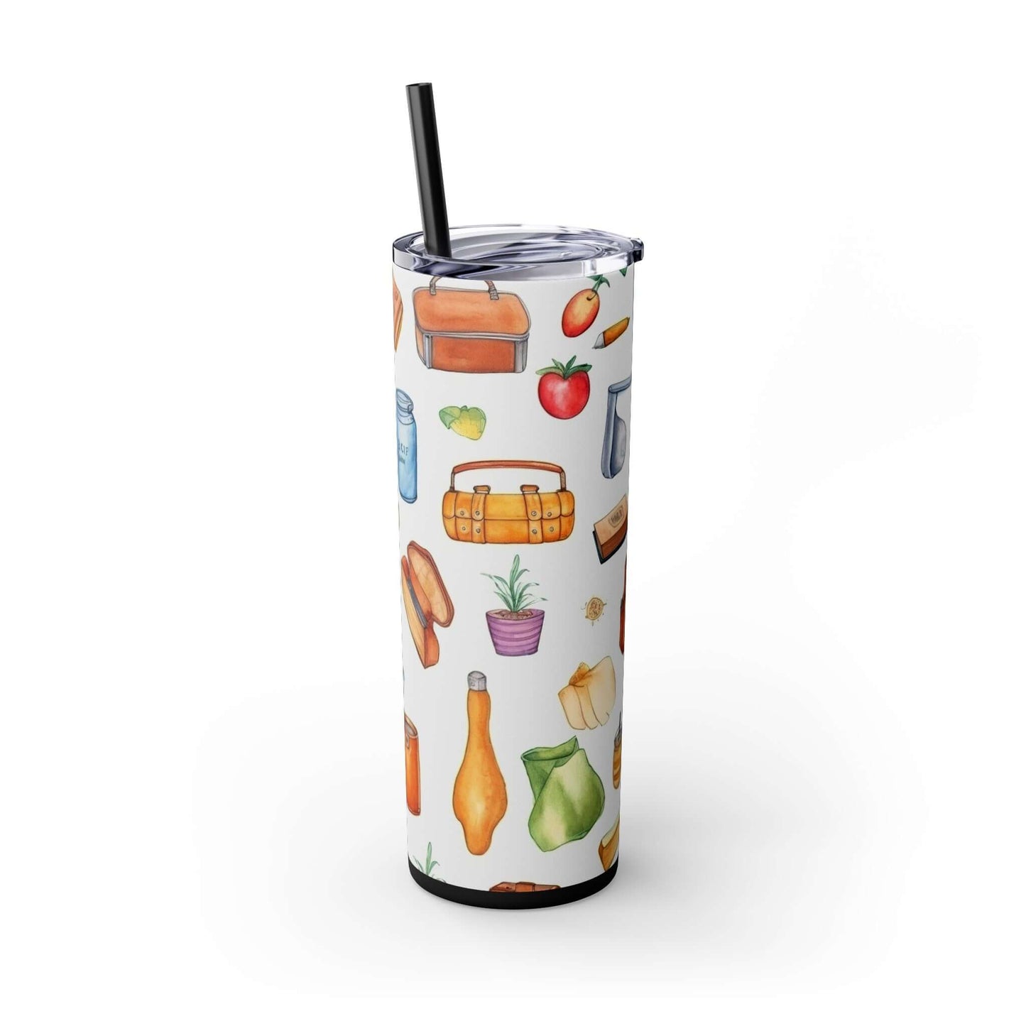 Back To School Skinny Tumbler with Straw - JOURNAL VENUE