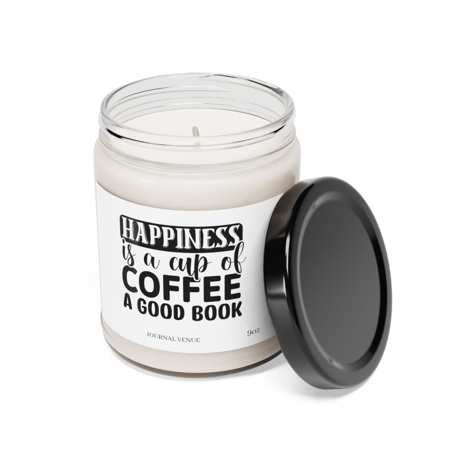 Coffee & Book Scented Soy Candle - JOURNAL VENUE