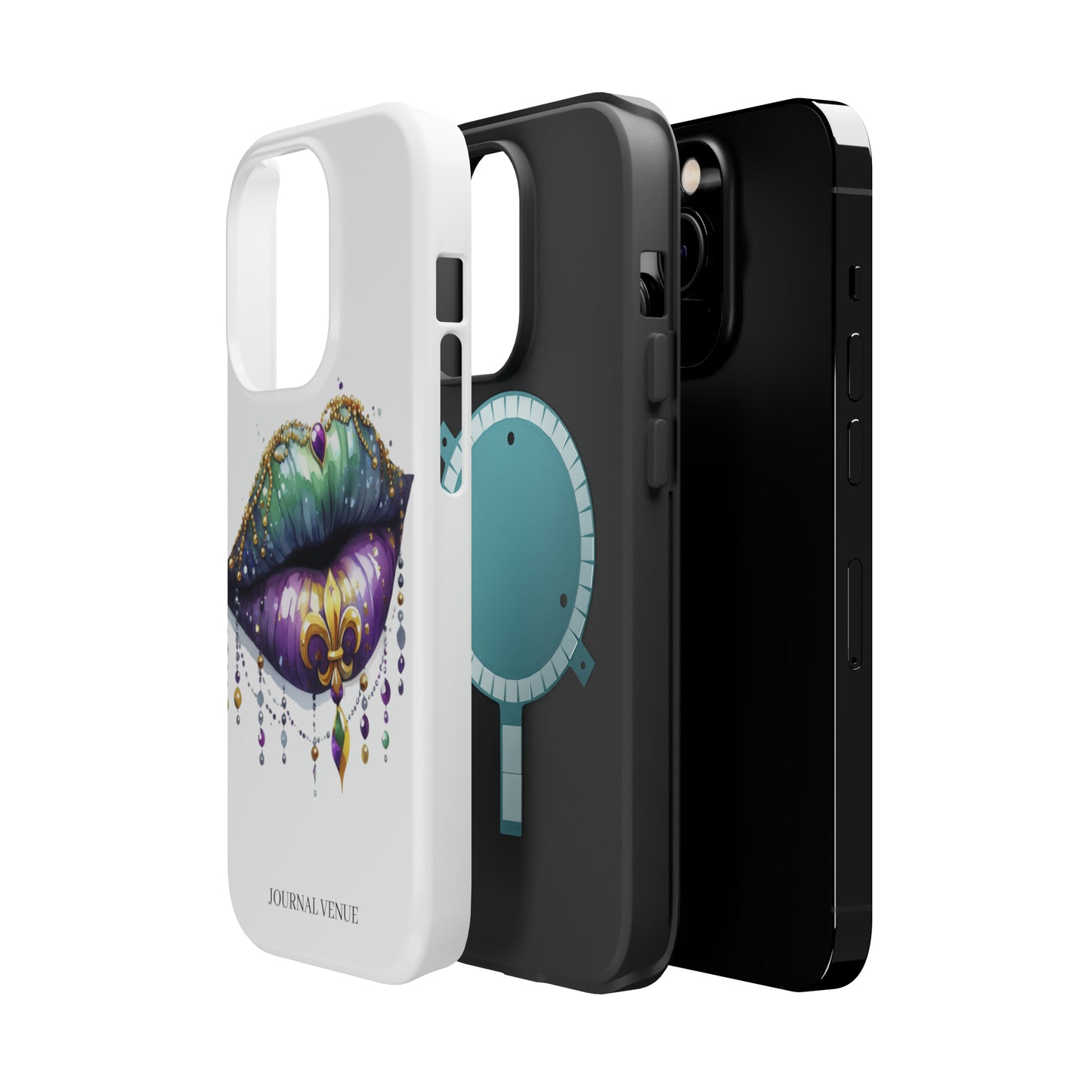 Mardi Gras Jeweled Lip Iphone Cases - JOURNAL VENUE