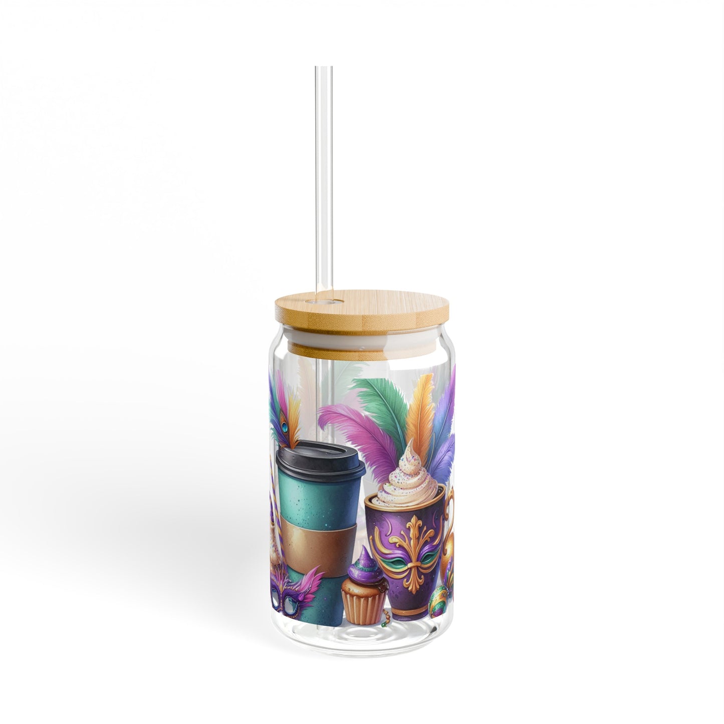 Mardi Gras Glass Tumbler - JOURNAL VENUE