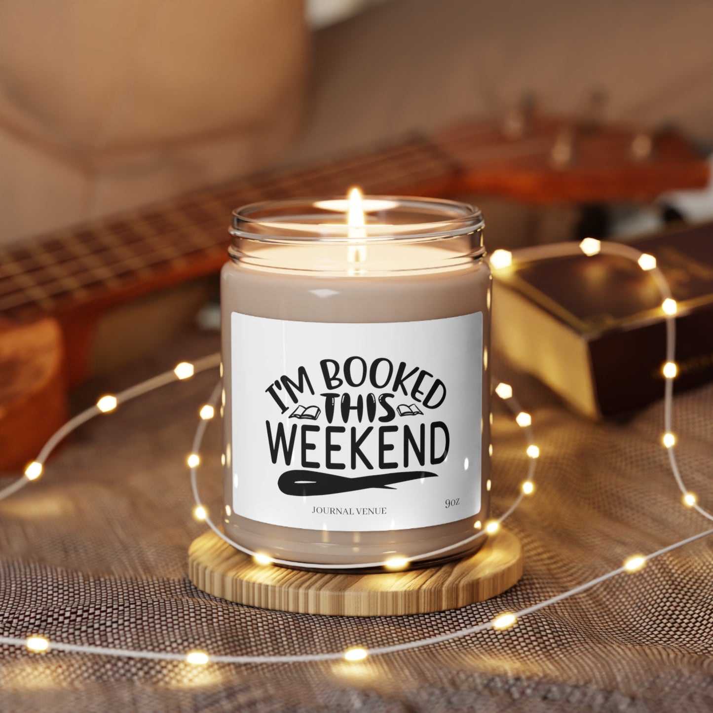 Booked This Weekend Scented Soy Candle - JOURNAL VENUE