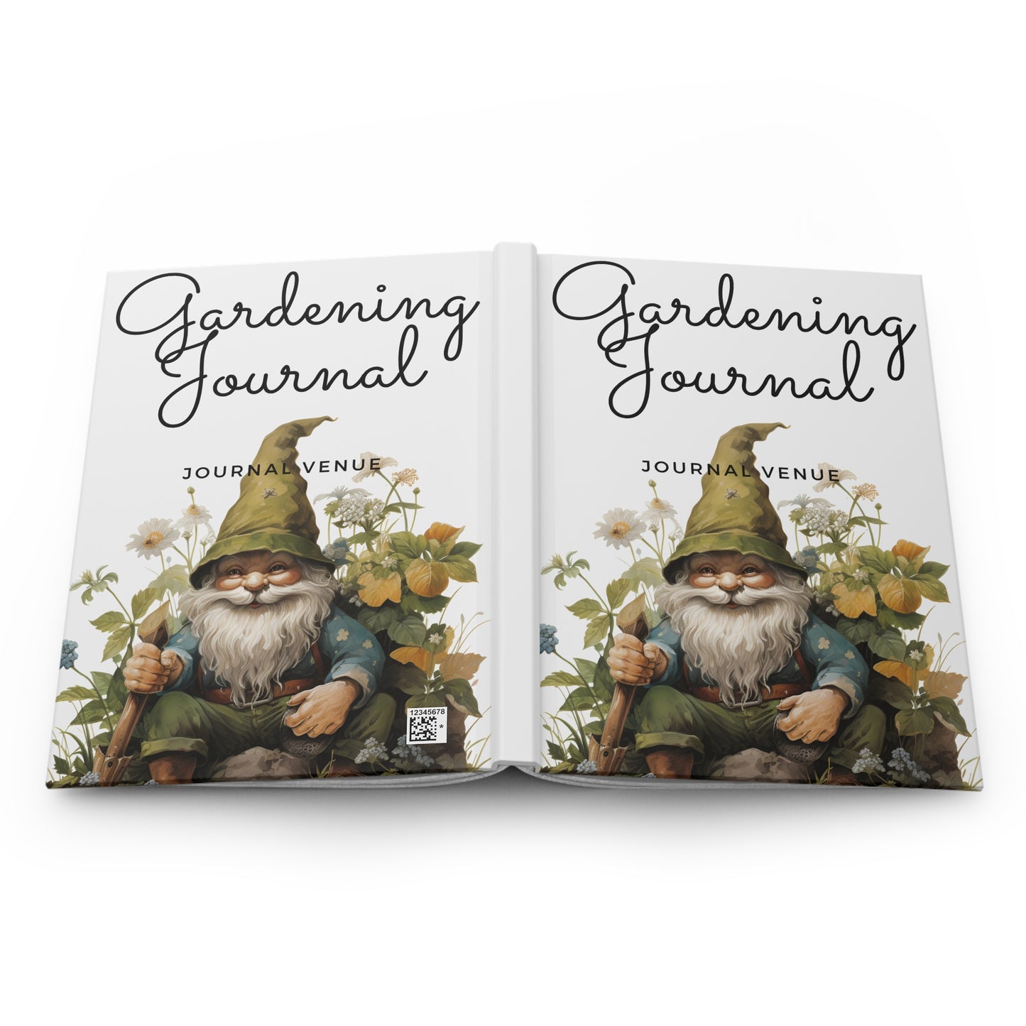 Gnome Vegetable Garden Journal - Front and Back Cover