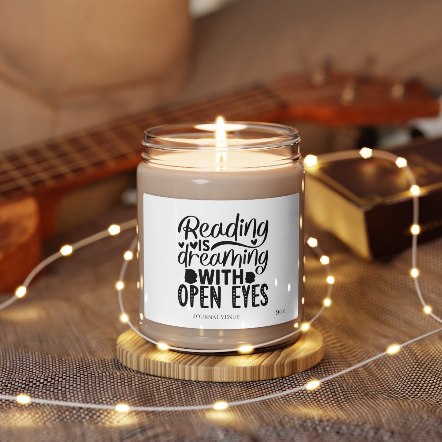 Reading is Dreaming Scented Soy Candle - JOURNAL VENUE