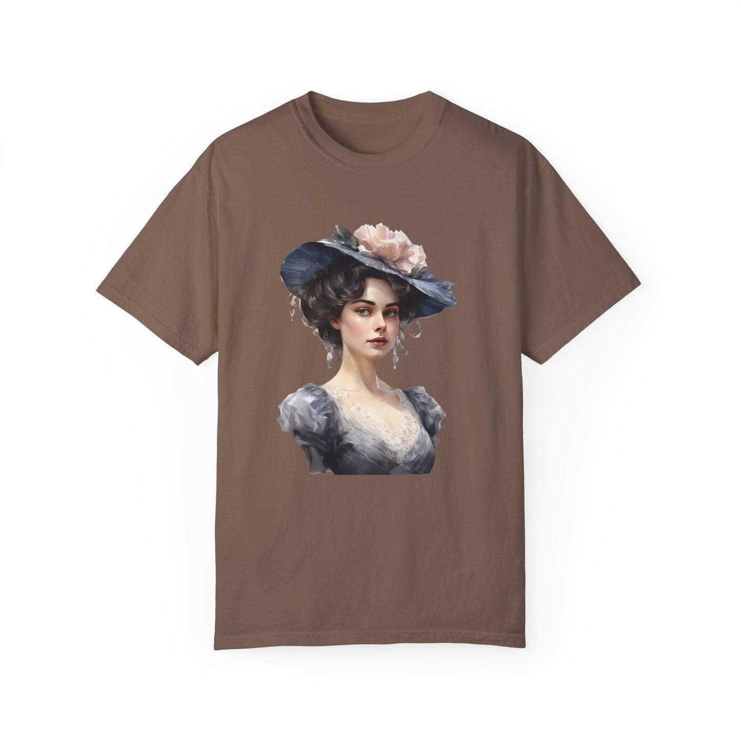 Cute Victorian Vintage Graphic Unisex T-shirt- Front-JOURNAL VENUE