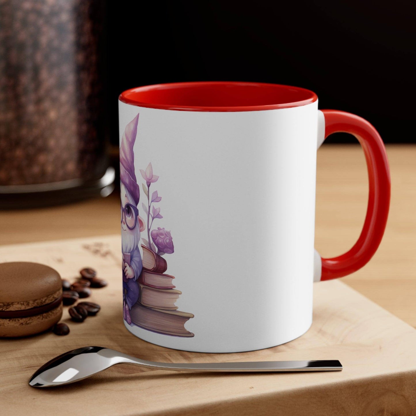 Gnome Book Lover Accent Coffee Mug - JOURNAL VENUE
