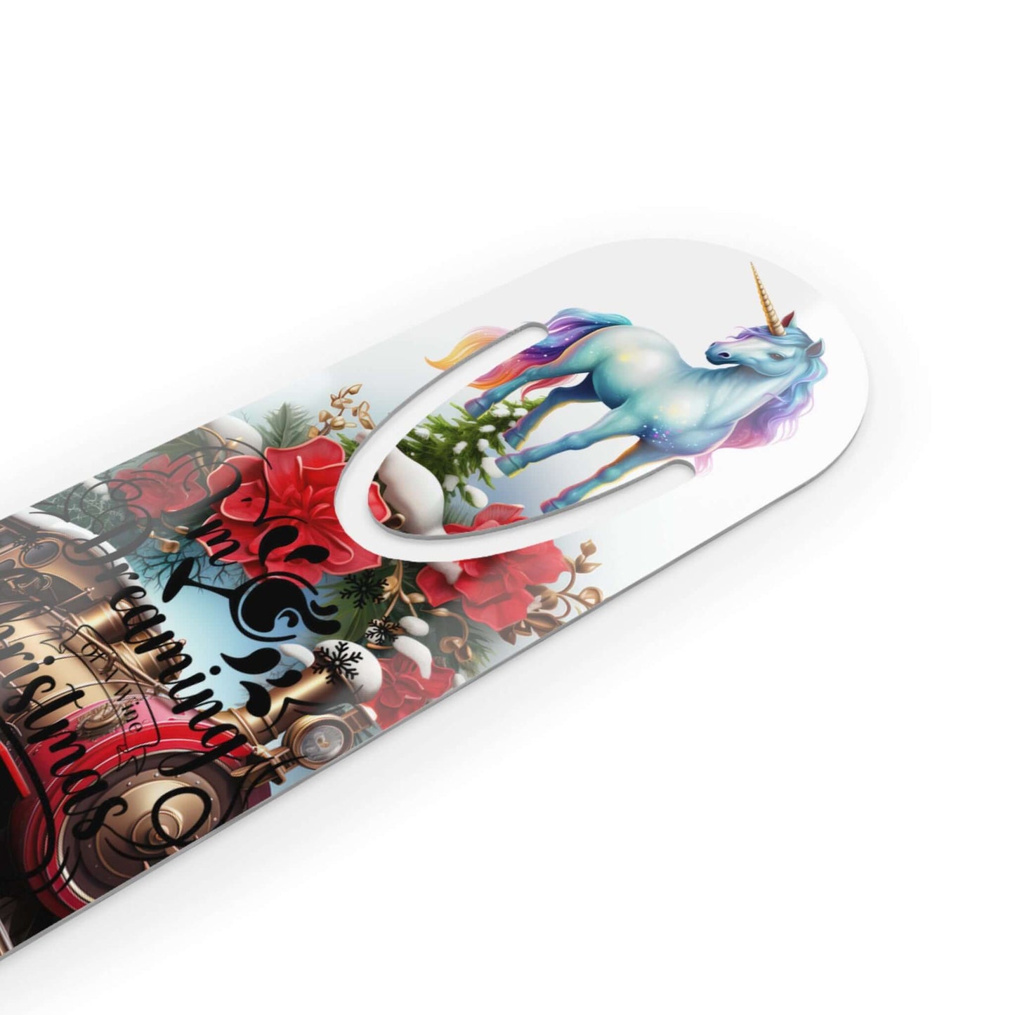 Floral Christmas Classic Train Bookmark - JOURNAL VENUE