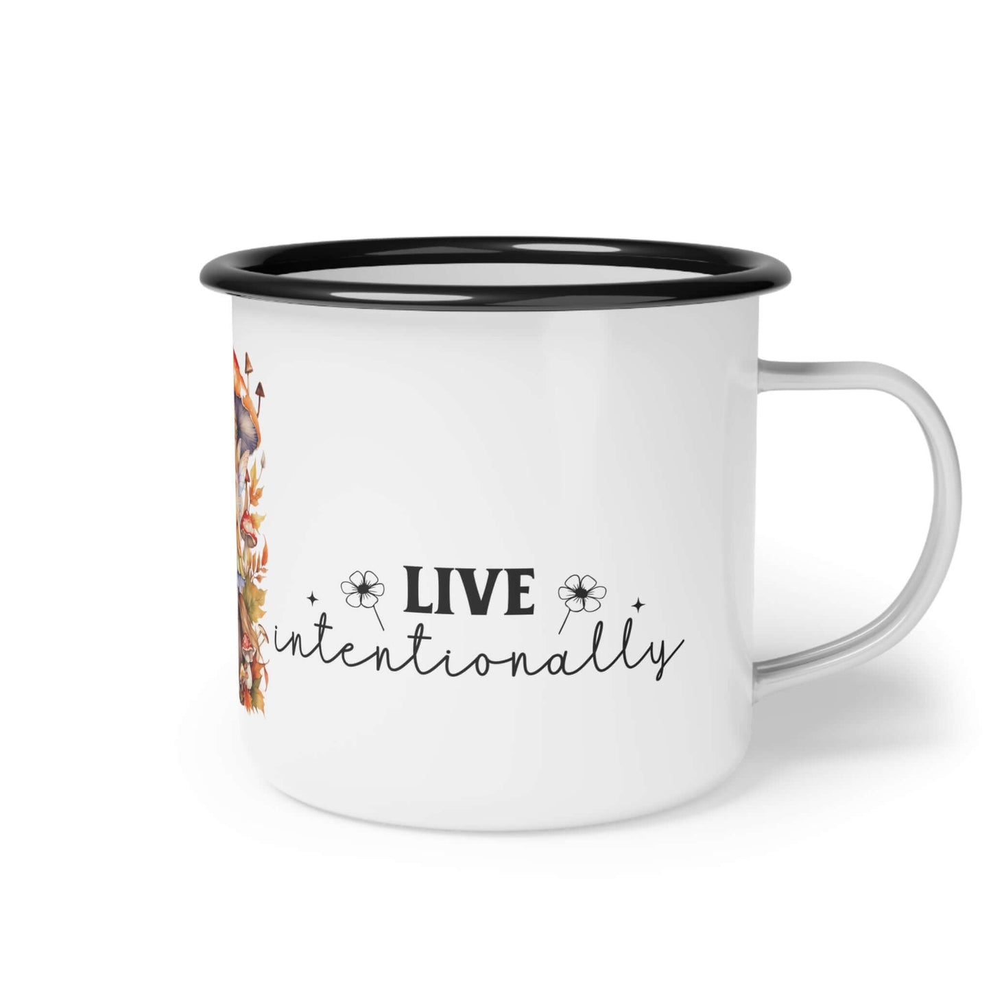 Live intentionally Fairy Mushroom Coffee Mug - JOURNAL VENUE