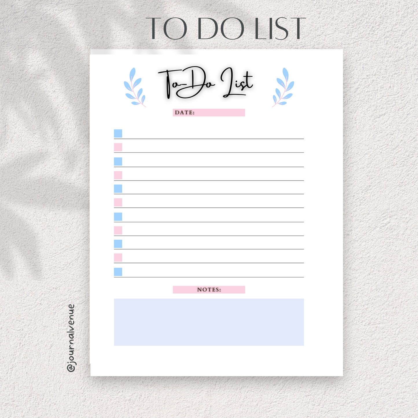 Printable To Do List Pages - JOURNAL VENUE