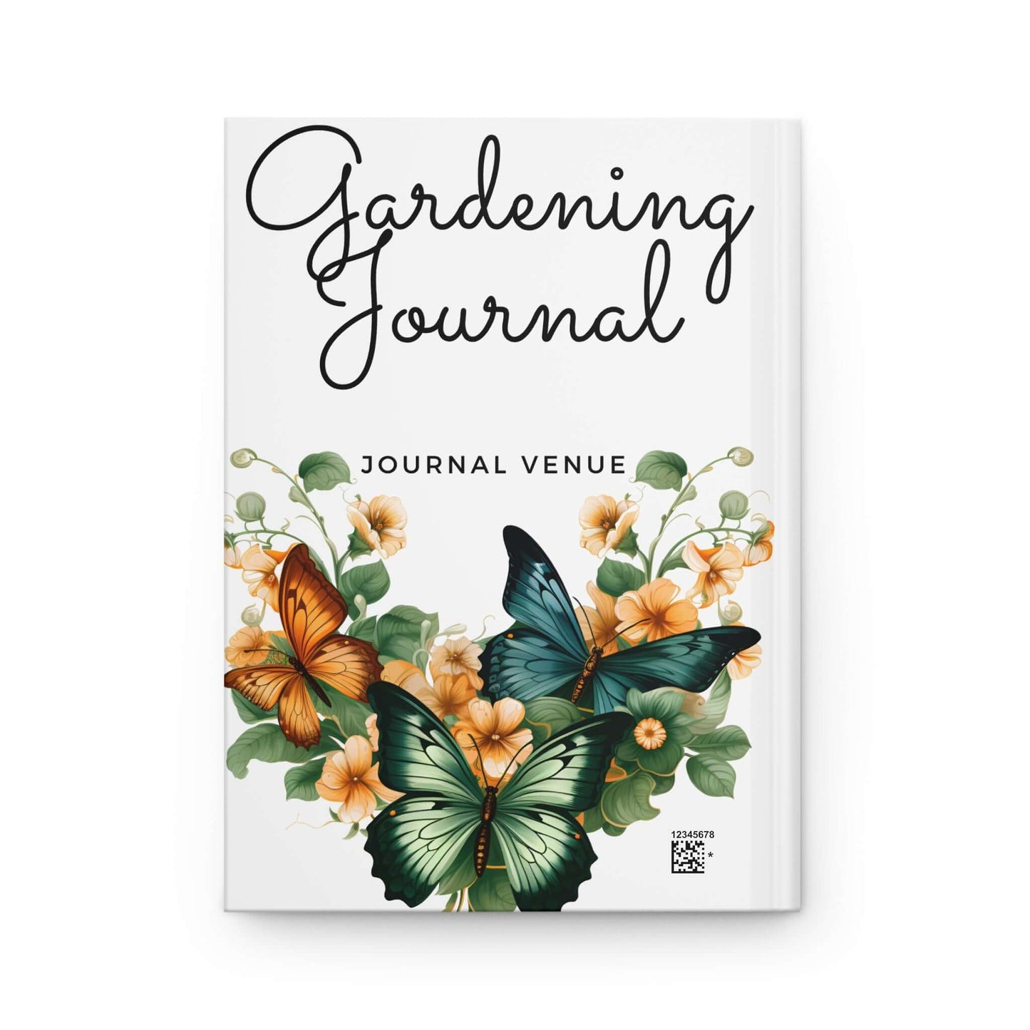 Cute Butterflies & Floral Garden Journal Planner - Back Cover