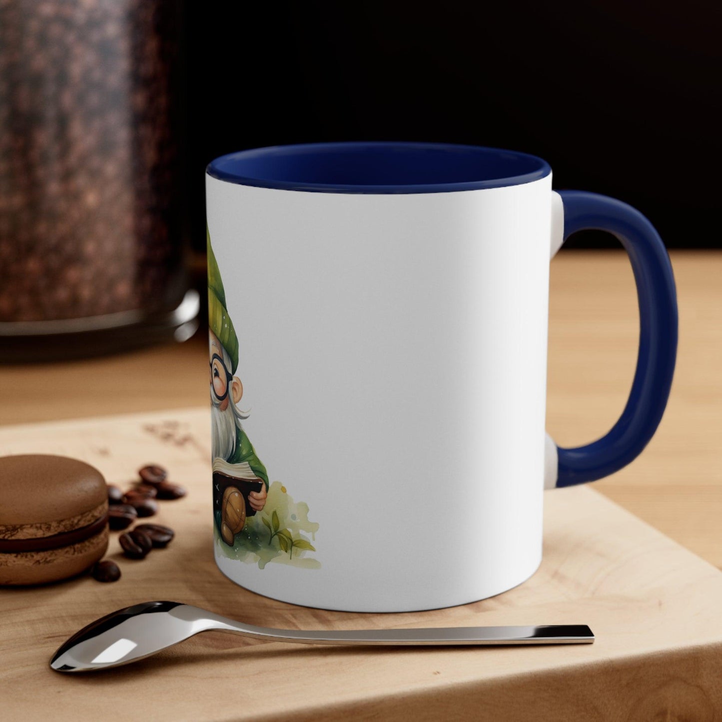 Gnome Book Reader Accent Coffee Mug - JOURNAL VENUE