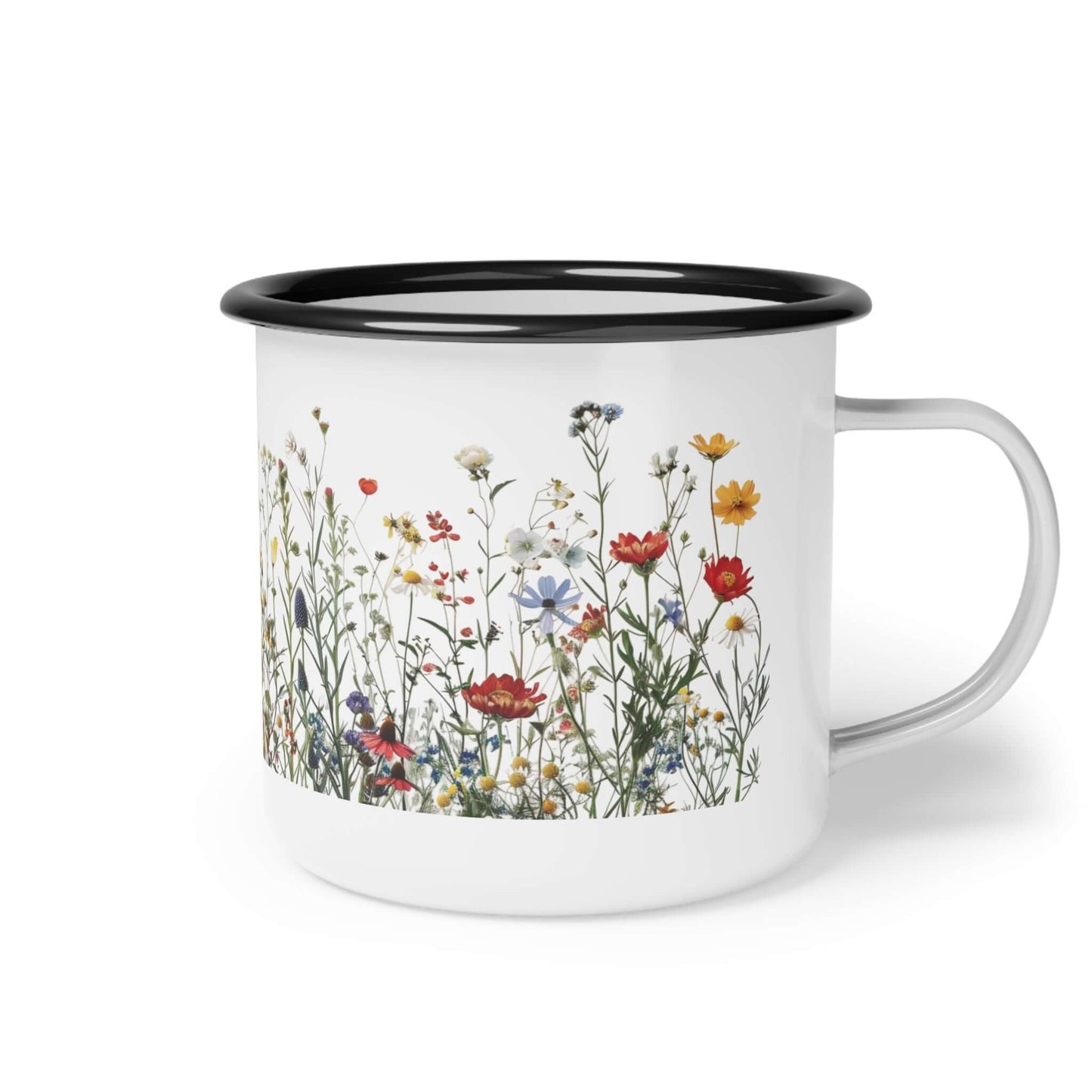 Wild Flower Enamel Coffee Cup - JOURNAL VENUE