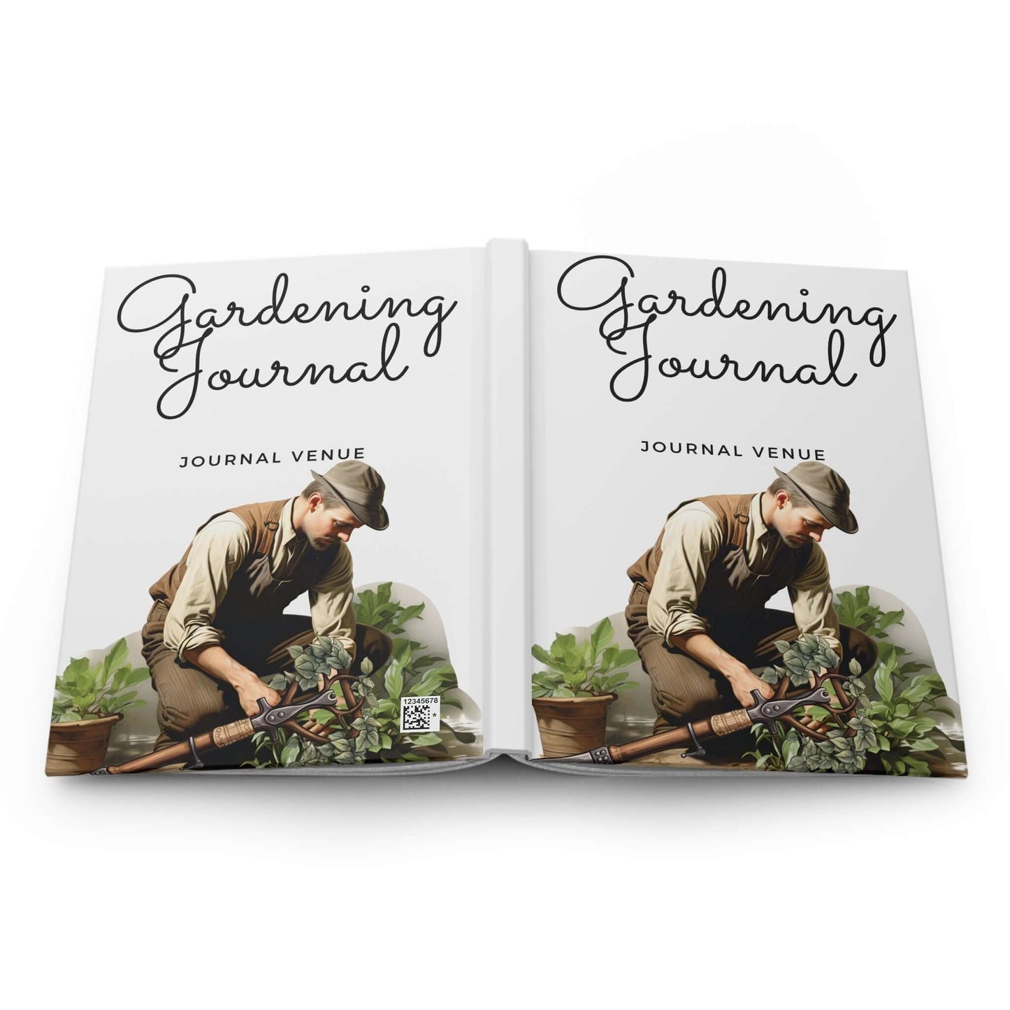 The Gardeners Journal Notebook - Front and Back Print Cover