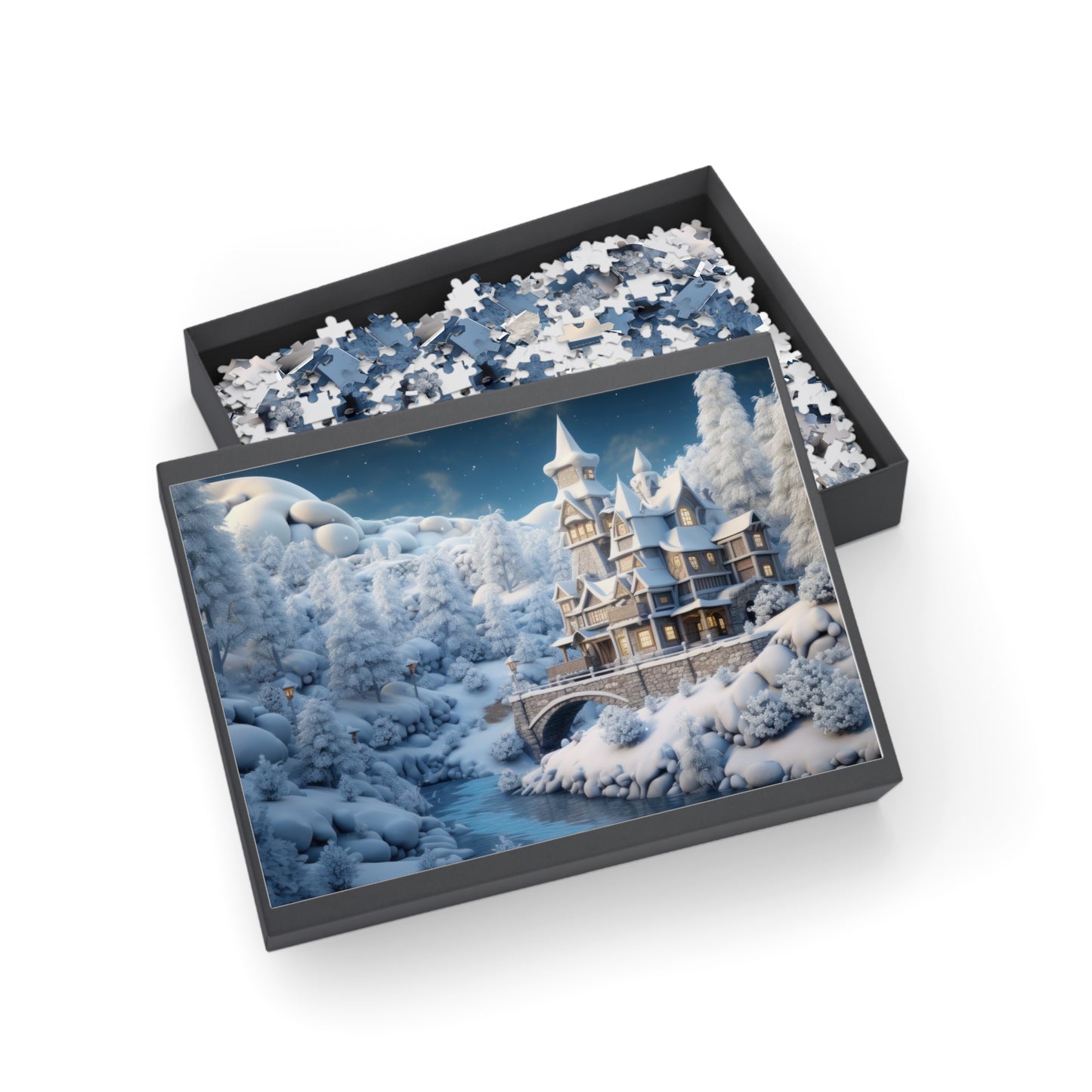 Fantasy Winter Wonderland Castle Puzzle - JOURNAL VENUE