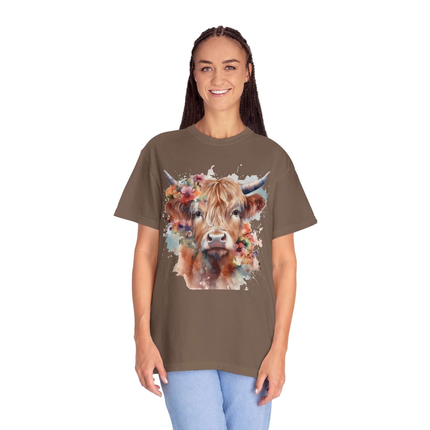Baby Highland Cow Vintage Graphic T-shirt