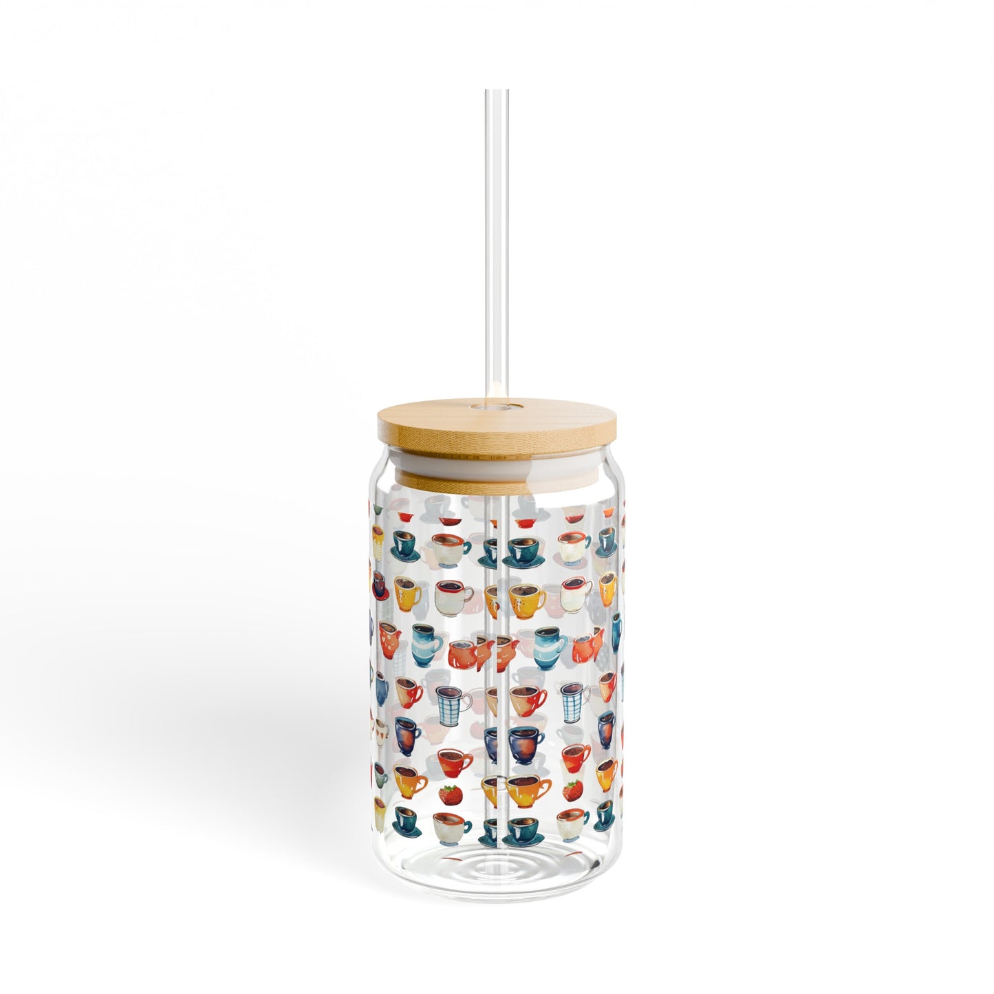 Glass Coffee Cup - Iced Coffee Tumbler
