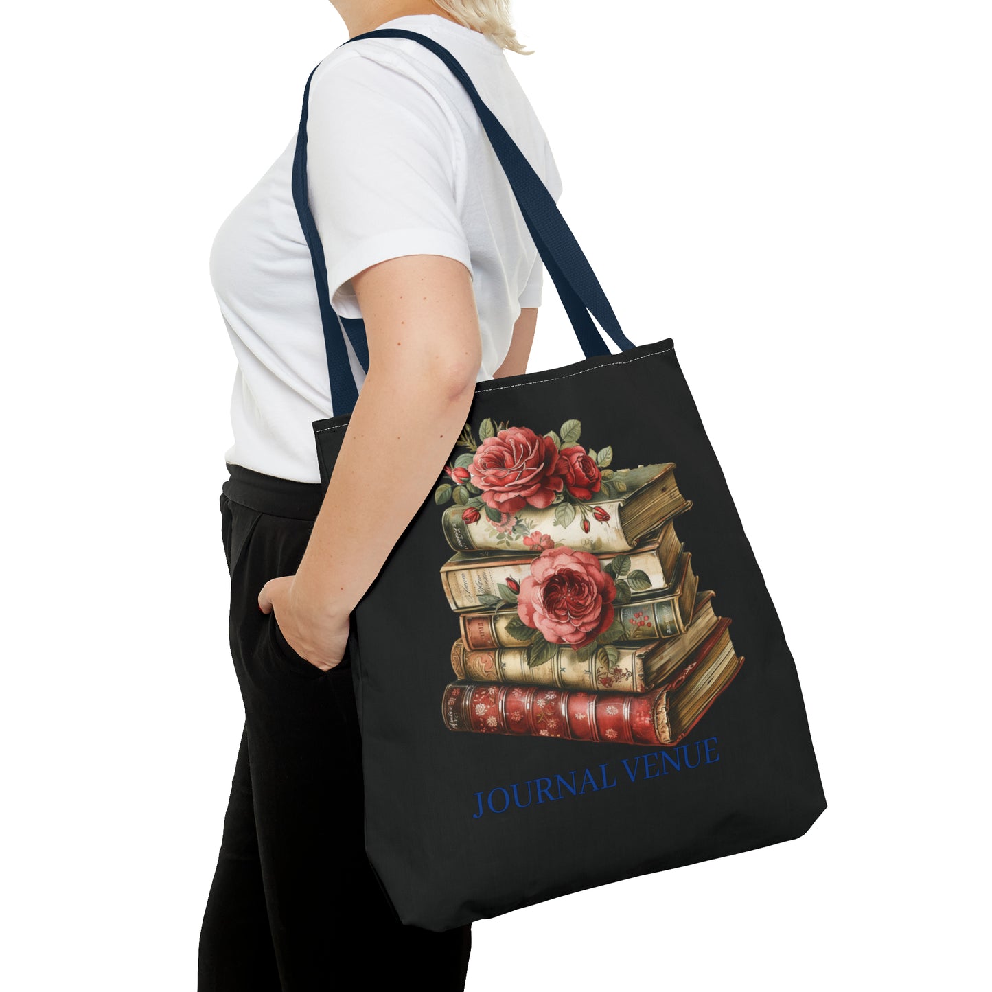 Vintage-Style Bookish Tote Bag - JOURNAL VENUE