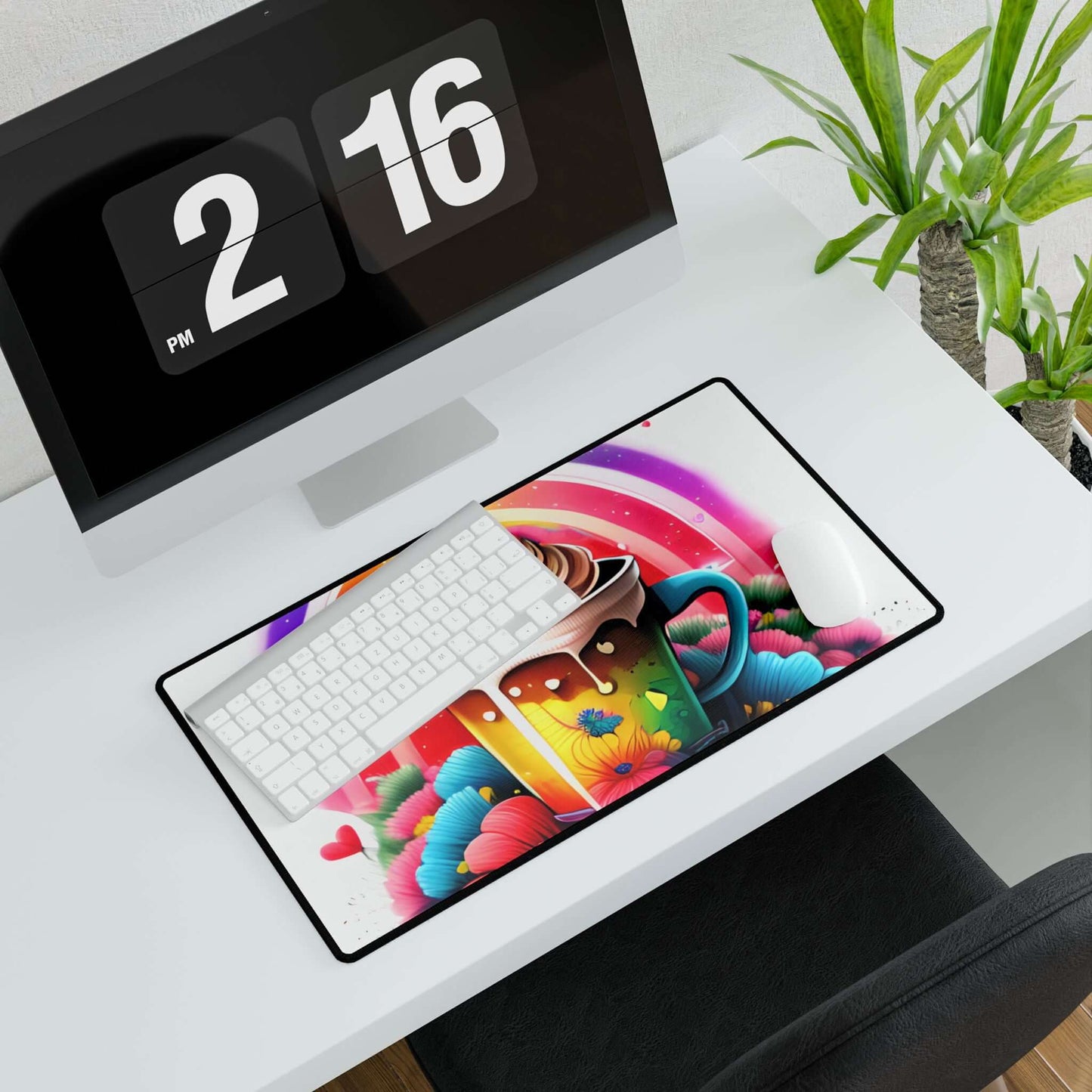 Rainbow Coffee Mouse Pad Desk Mats - JOURNAL VENUE