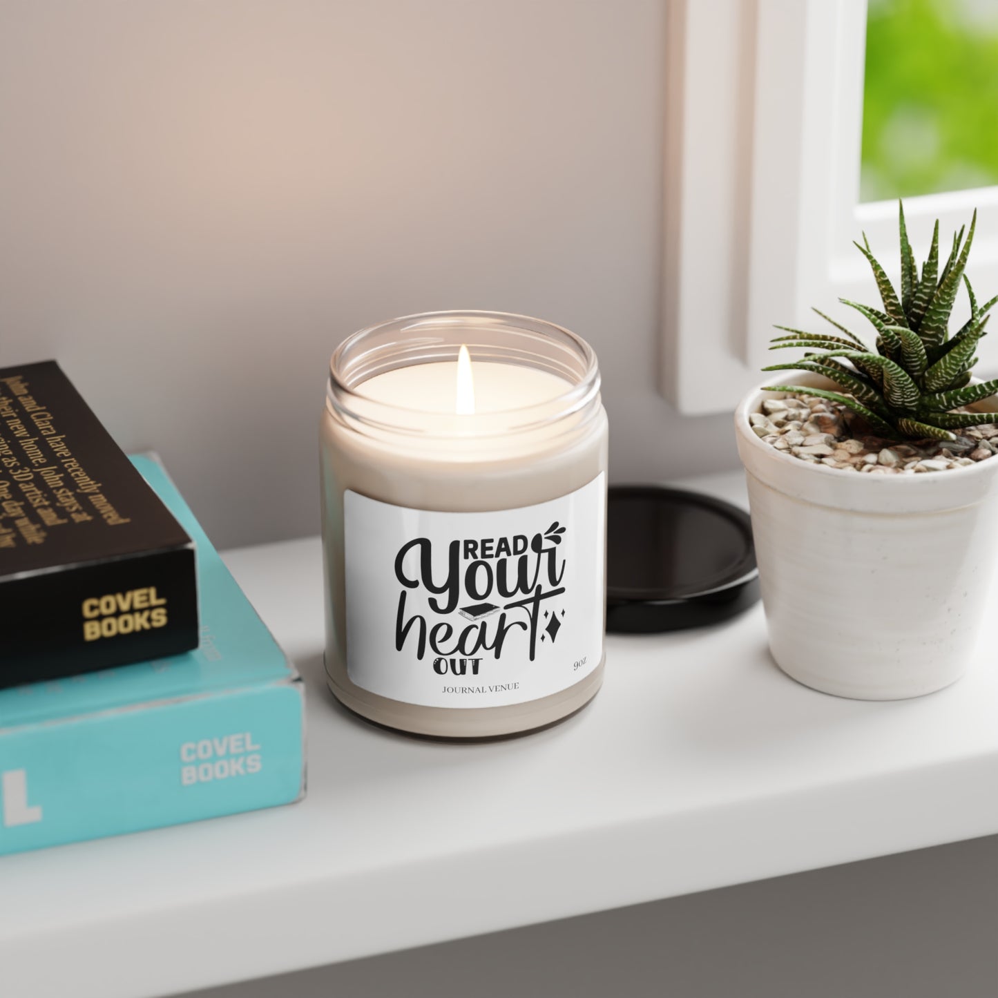Read Your Heart Out Scented Soy Candle, 9oz - JOURNAL VENUE