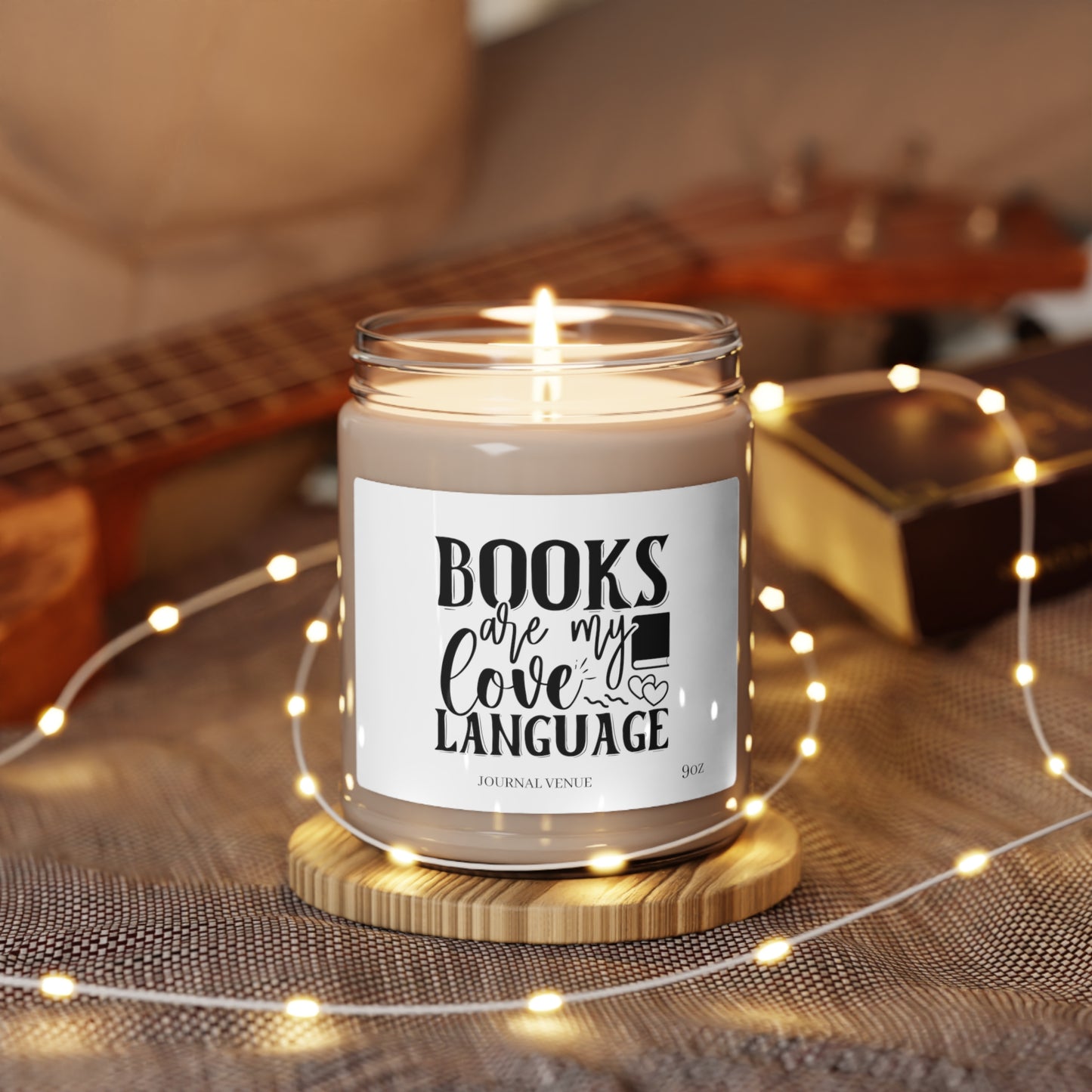 Book Love Language Scented Soy Candle - JOURNAL VENUE