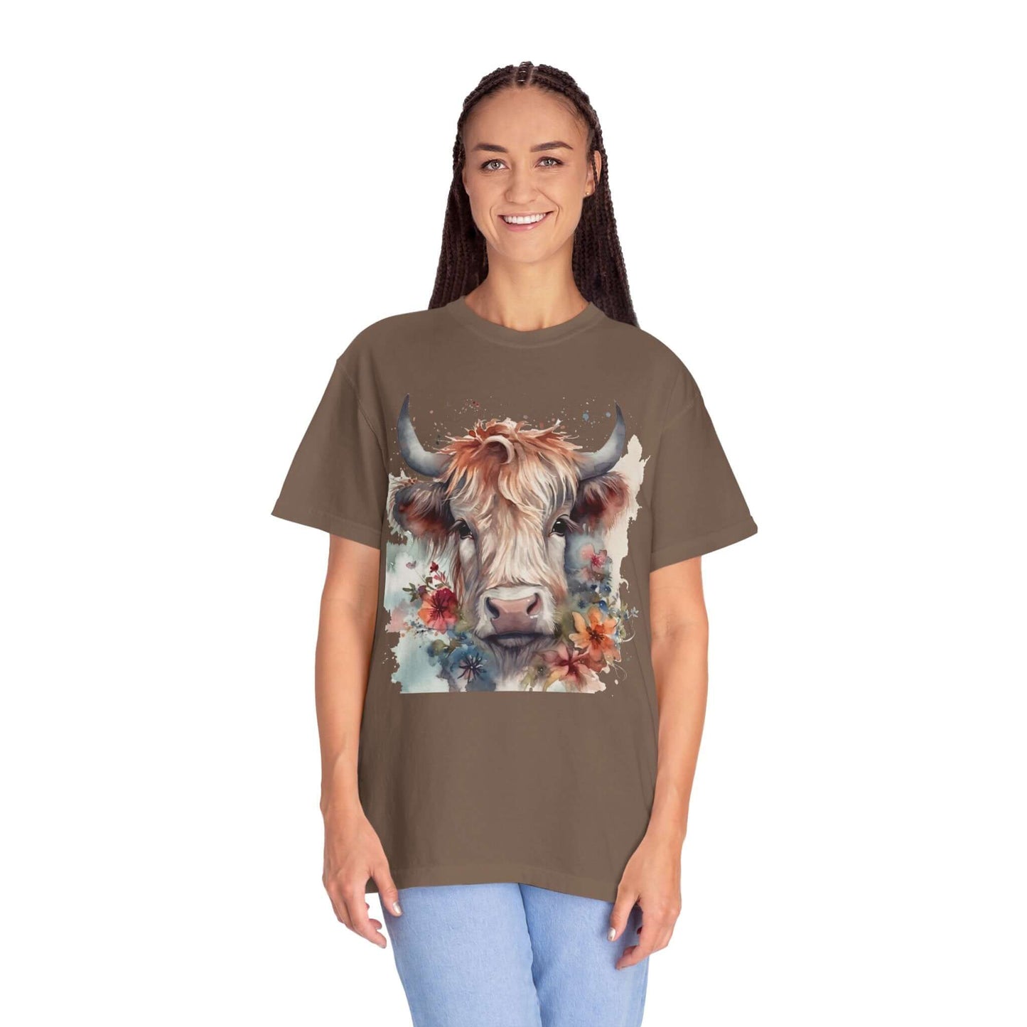 Vintage Baby Highland Cow Graphic T-shirt