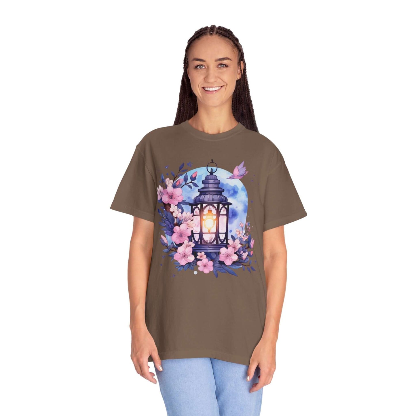 Cute Vintage Floral Lantern T-shirt
