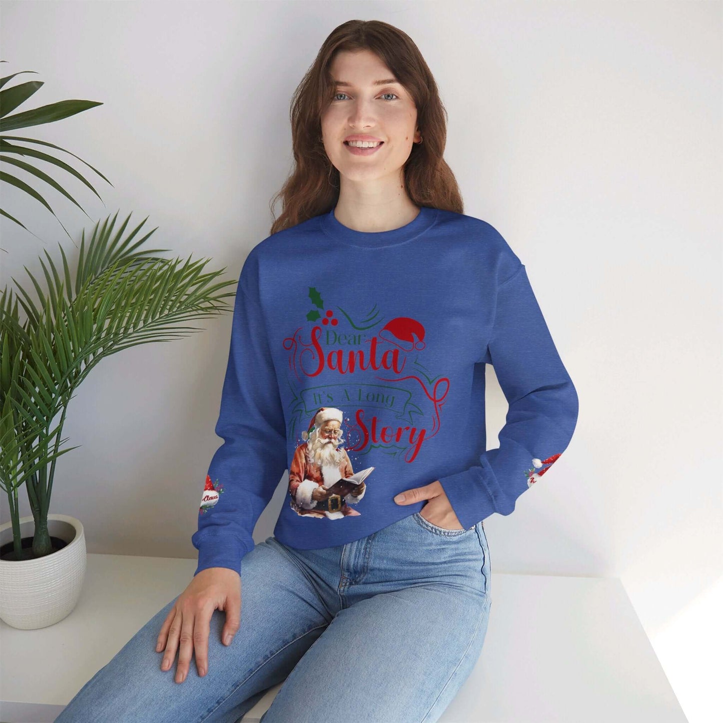 Santa Story Christmas Crewneck Sweatshirt