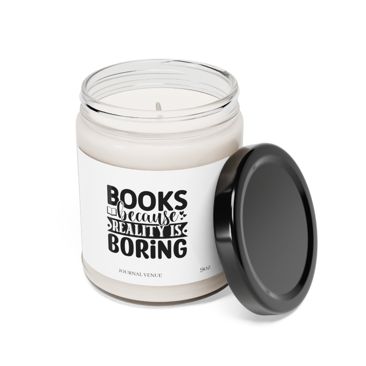 Funny Book Quote Scented Soy Candle - JOURNAL VENUE