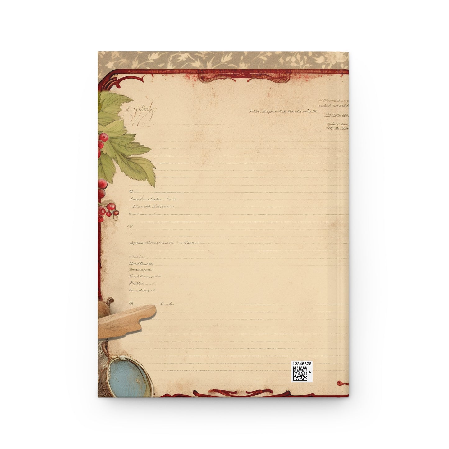 Vintage Home Cooking Recipe Book - JOURNAL VENUE