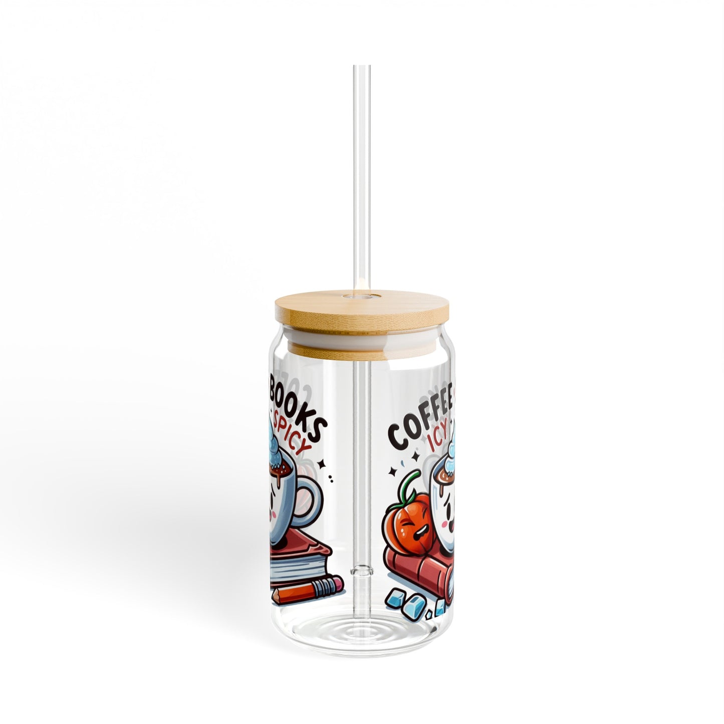 Book Lover Coffee Glass Tumbler - JOURNAL VENUE