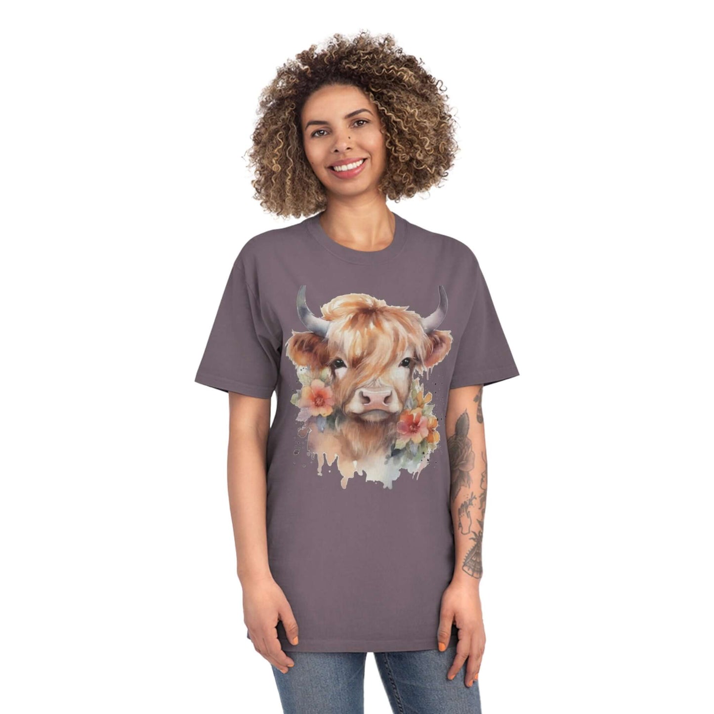 Highland Cow Faded T Shirt