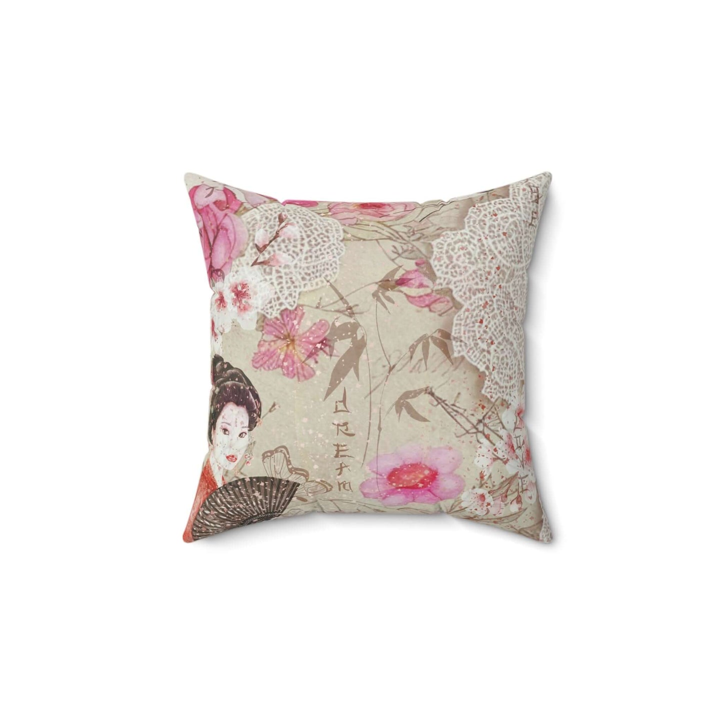 Vintage Shabby Chic Square Pillow