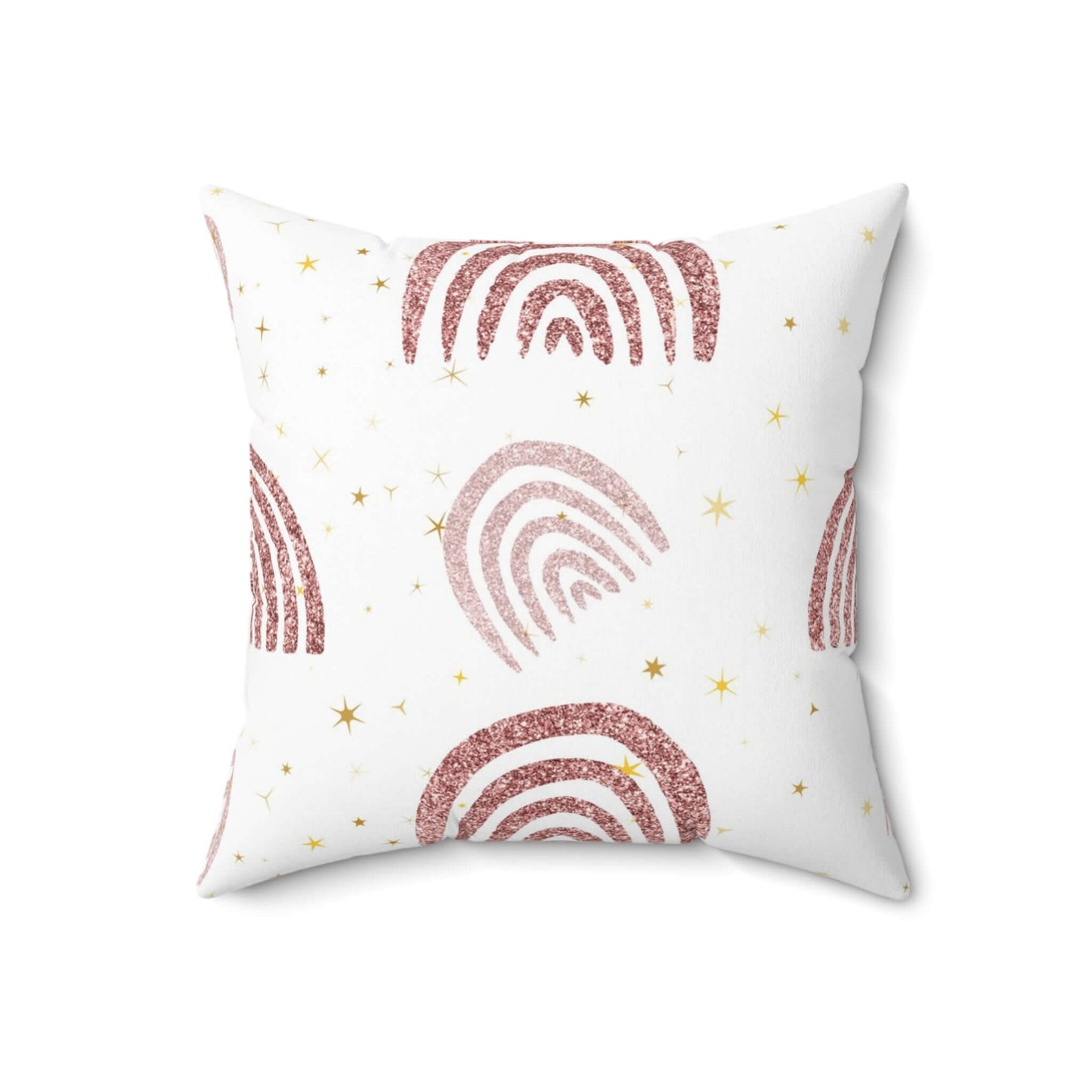 Chic Boho Rainbow Square Pillow