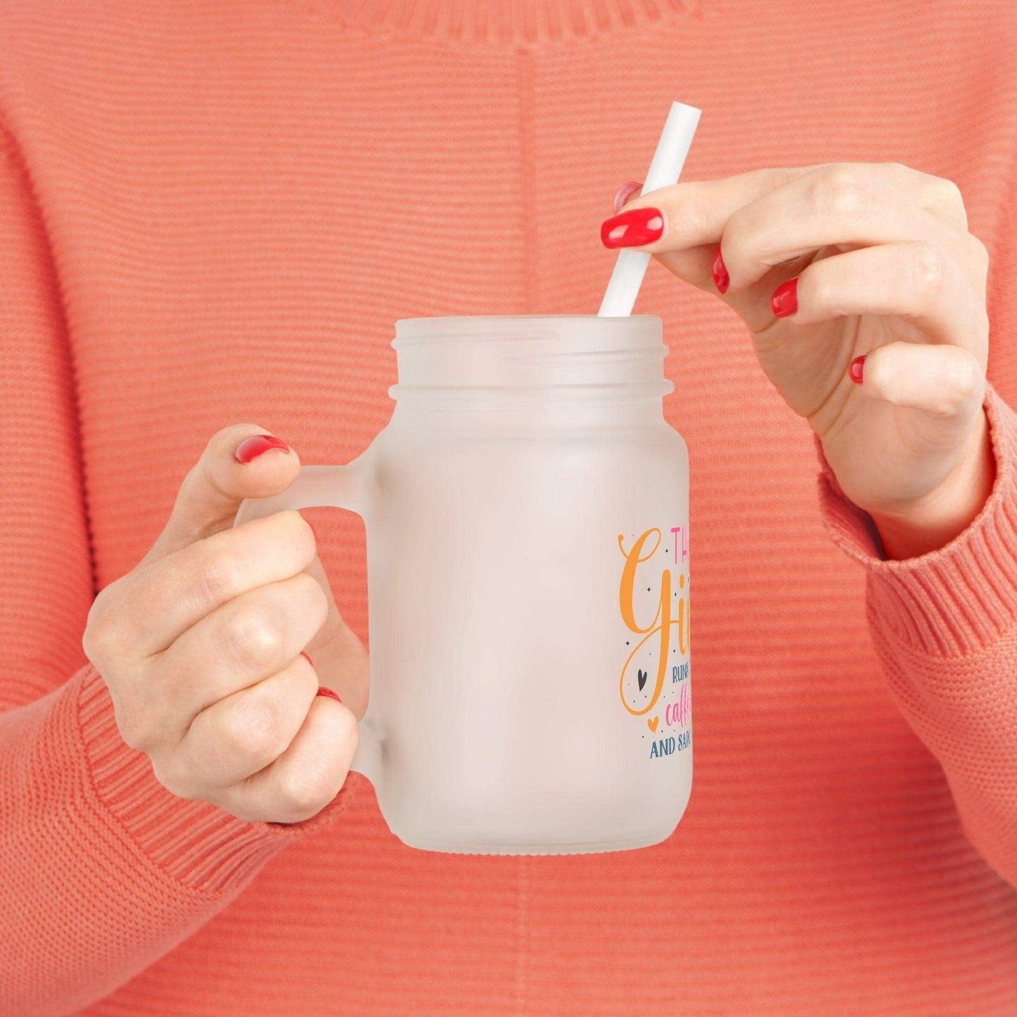 This Girl Runs on Caffeine Mason Jar - JOURNAL VENUE