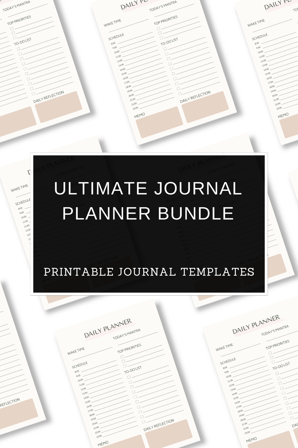 Ultimate Planner & Journal Bundle โ 20+ Premium Printable Templates (1700+ Pages)