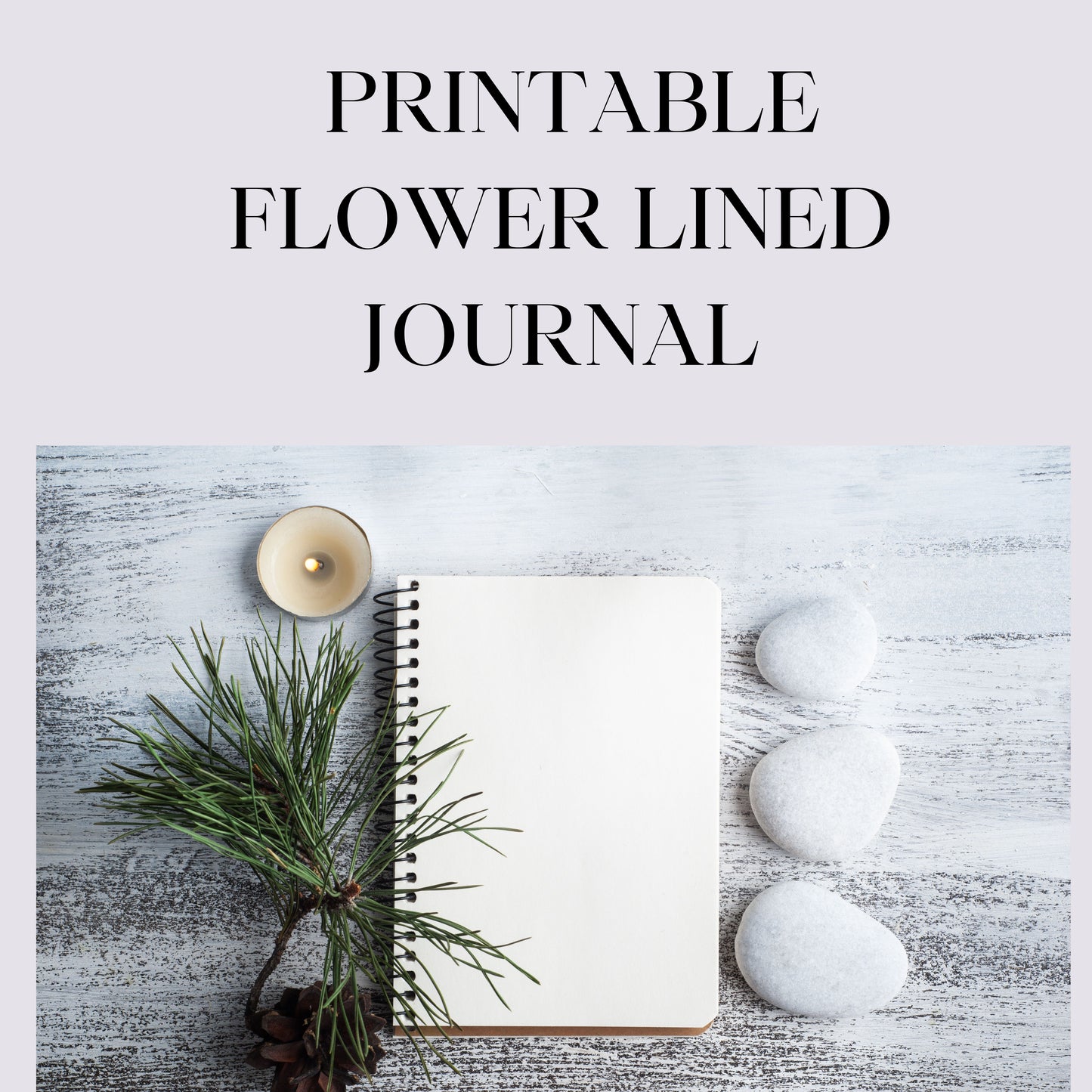 Printable Flower Lined Journal - JOURNAL VENUE