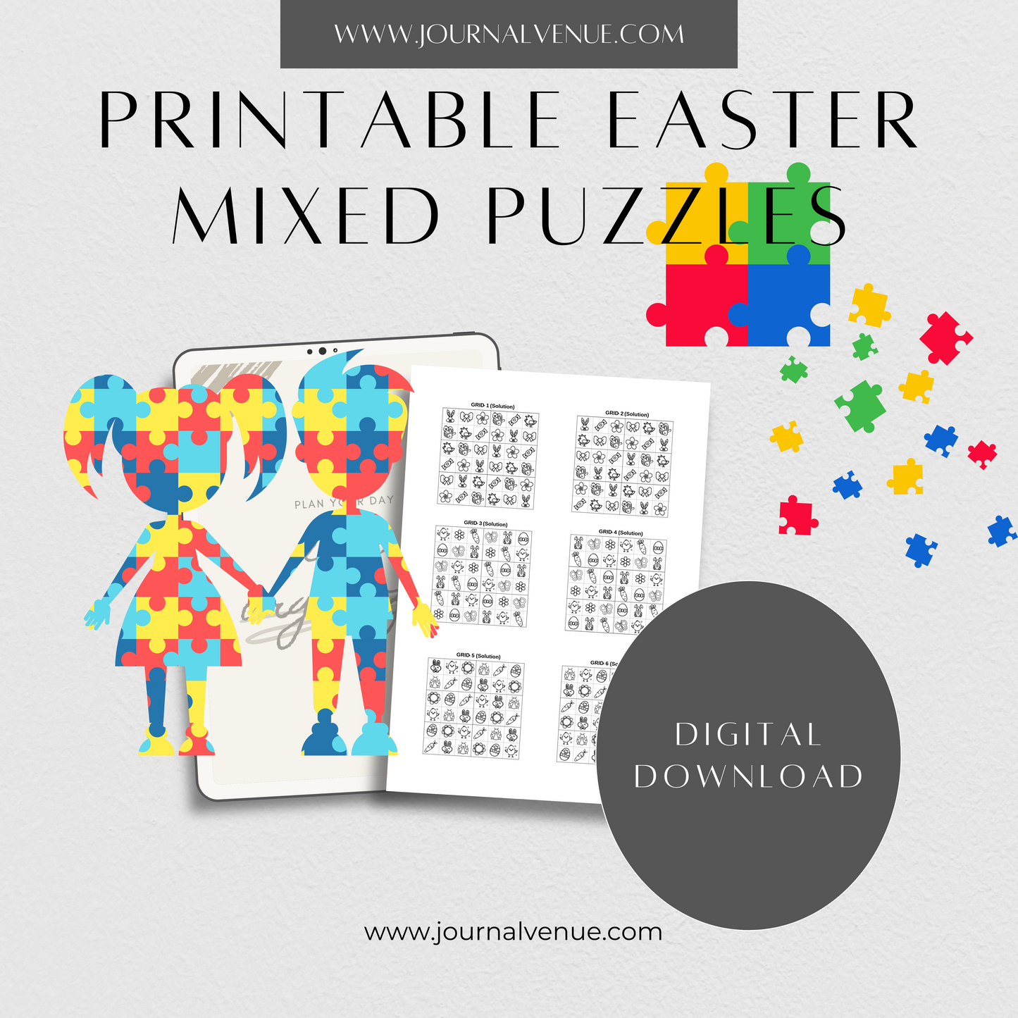 Printable Easter Mixed Jigsaw Puzzles - JOURNAL VENUE