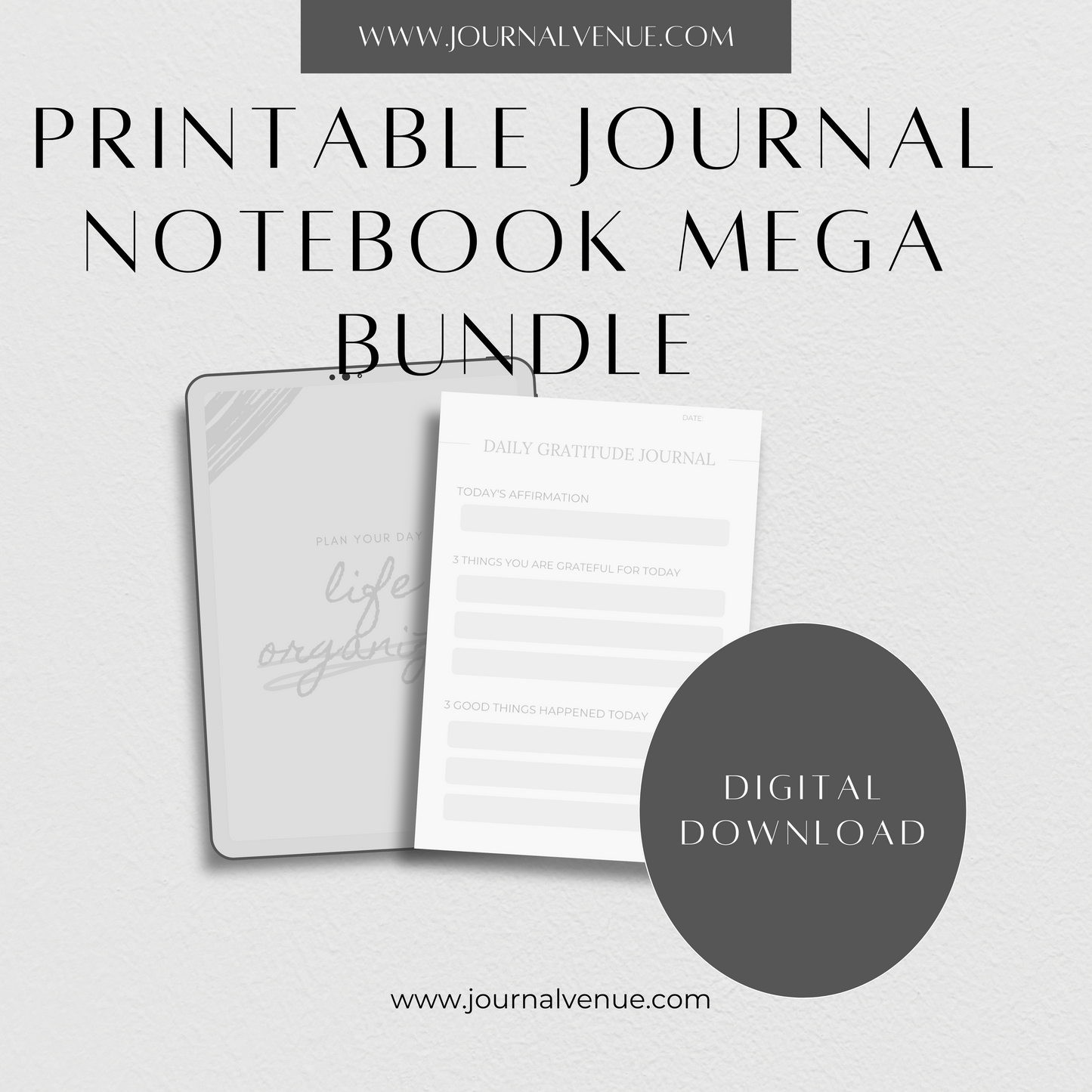 Journal Notebook Templates Mega Bundle- JOURNAL VENUE