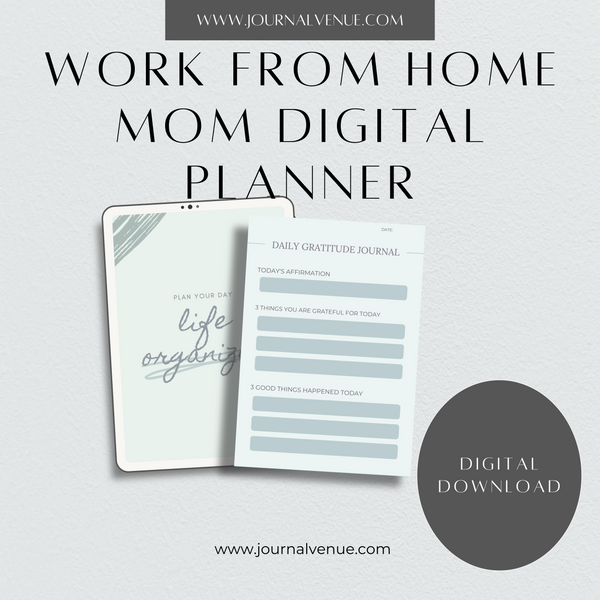 Work From Home Mom Planner | Digital Printable for WFH Mums – JOURNAL VENUE