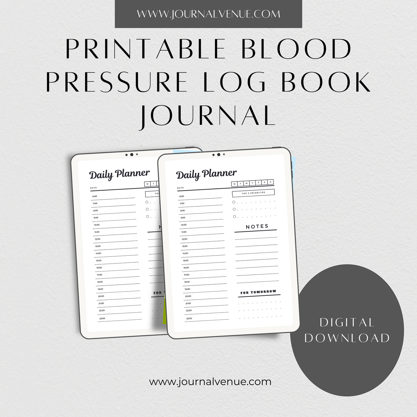 Blood Pressure Log Book Journal - JOURNAL VENUE