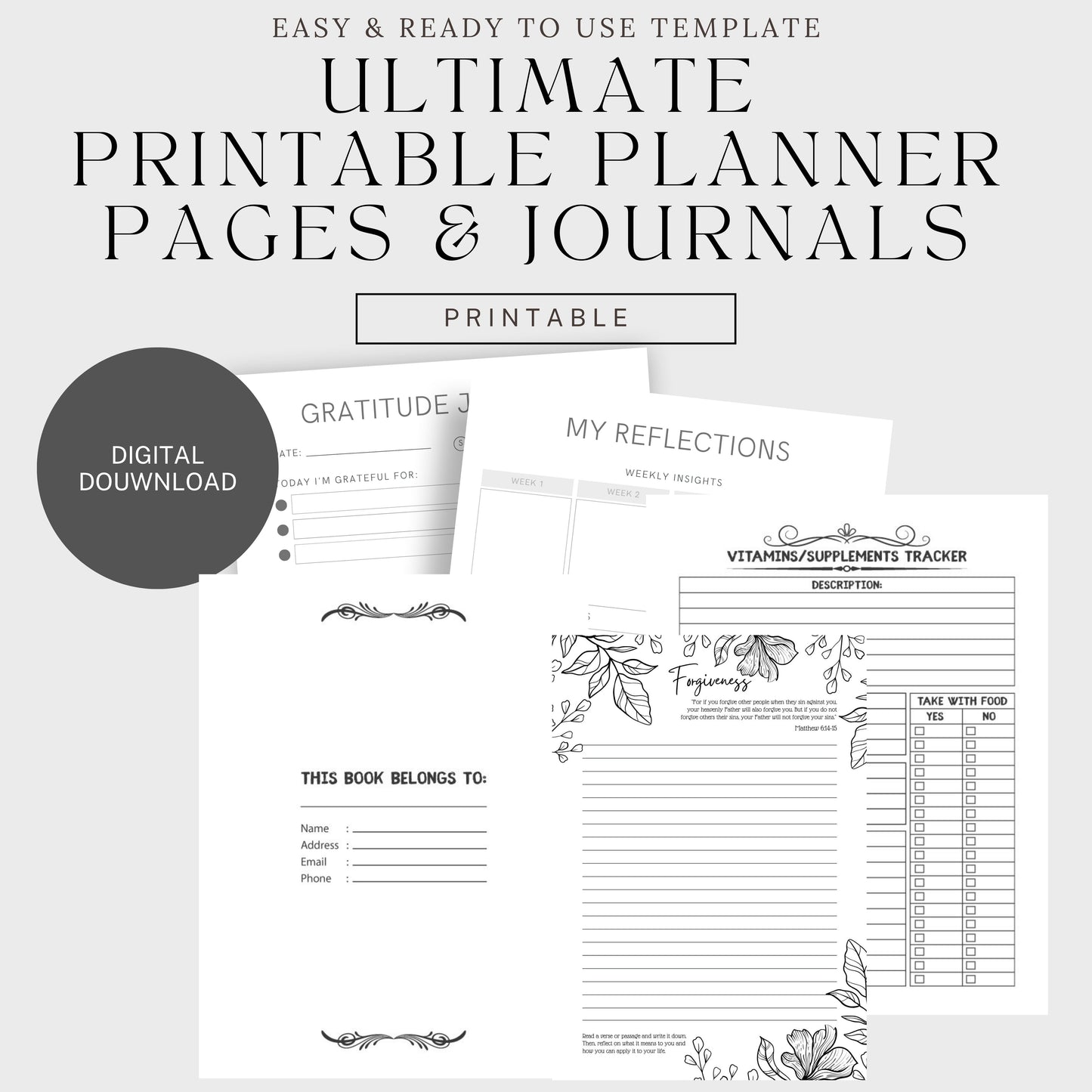 Ultimate Mega Planner & Journal Interior Bundle - JOURNAL VENUE