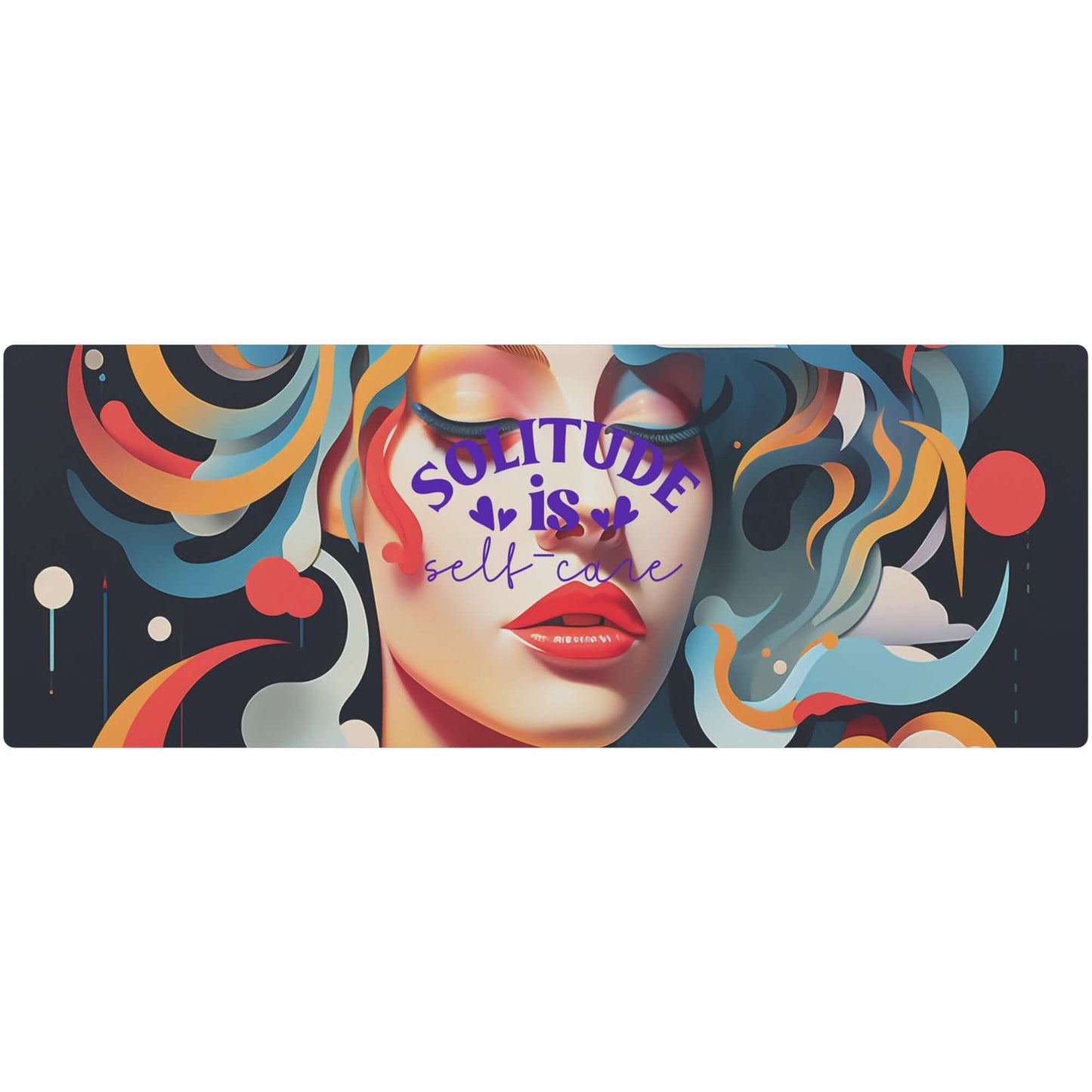 Self Care Illustration Yoga Mat - JOURNAL VENUE