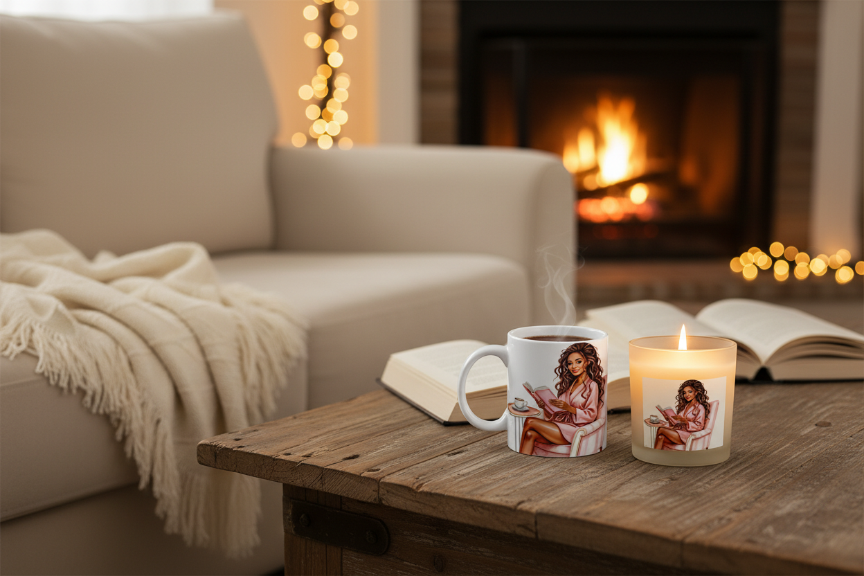 Cozy Reading Gift Set – Evening Scene