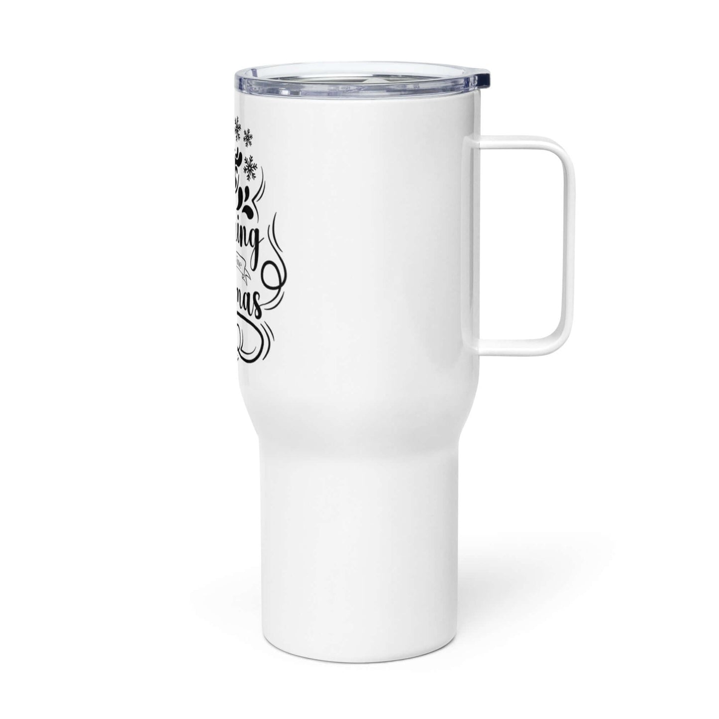 Dreaming of a Wine Christmas Travel Mug