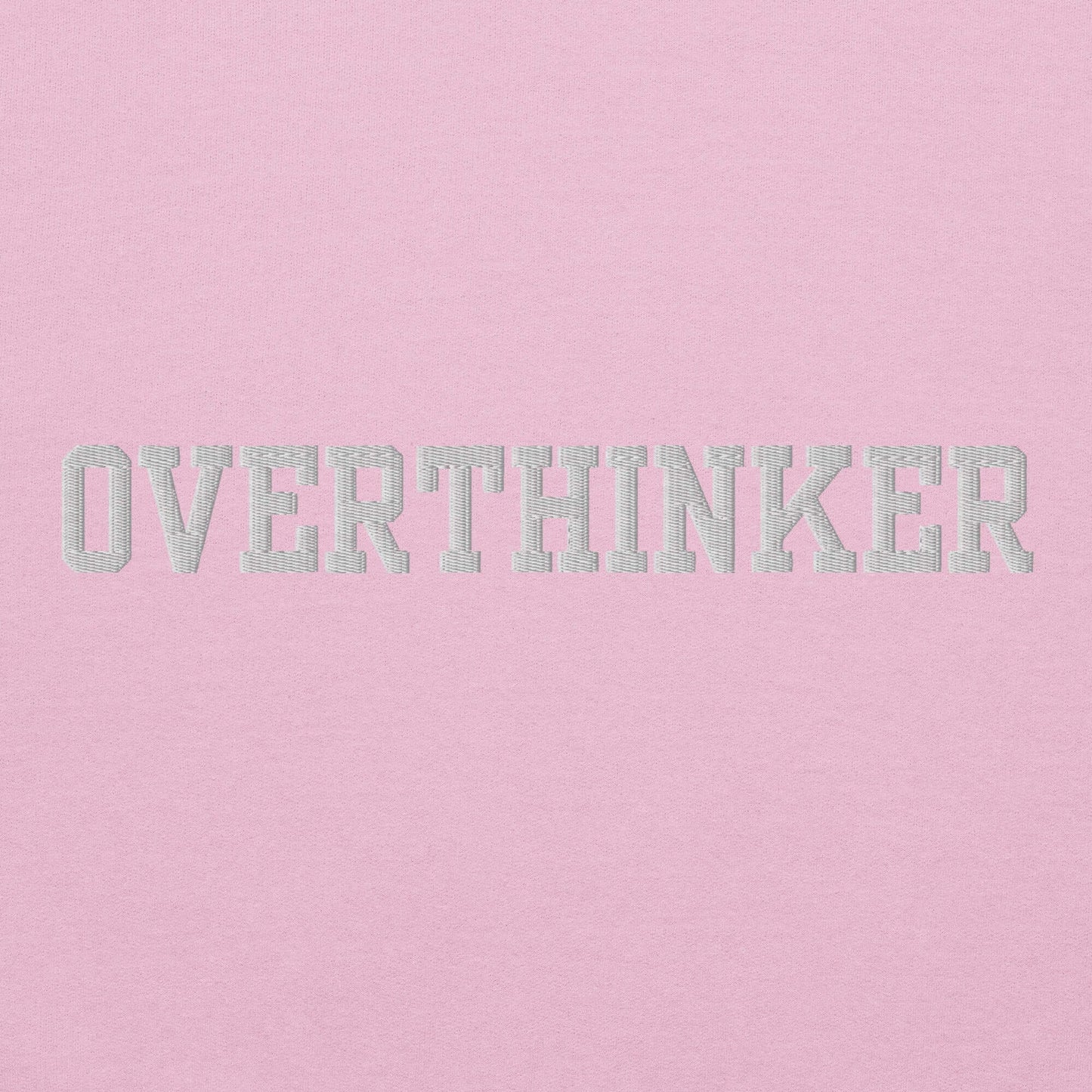 OVERTHINKER Self Care Embroidered Sweatshirt - JOURNAL VENUE
