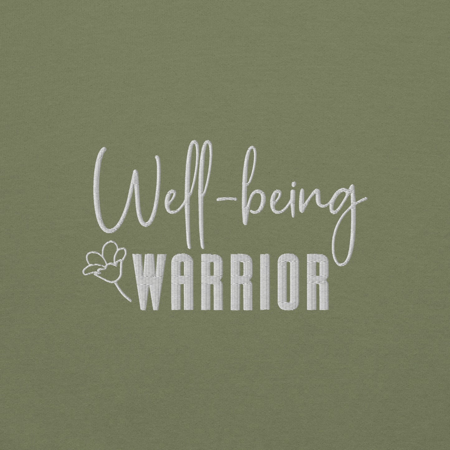 Well Being Warrior Embroidered Sweatshirt - JOURNAL VENUE