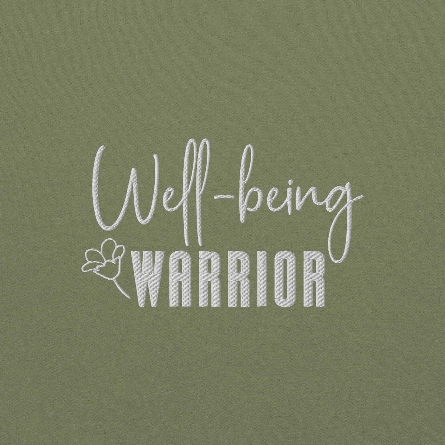 Well Being Warrior Embroidered Sweatshirt - JOURNAL VENUE
