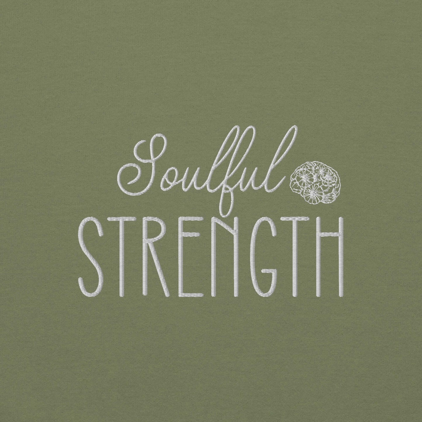 Soulful Strength Embroidered Sweatshirt - JOURNAL VENUE