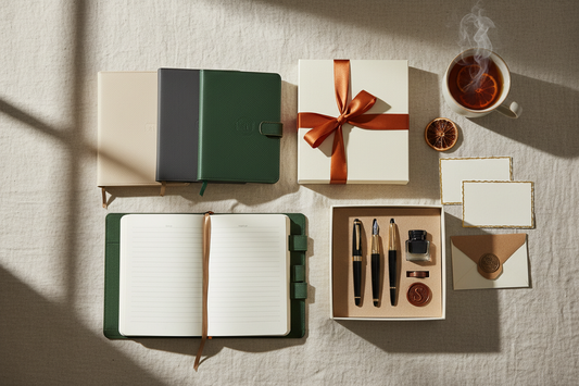 Curated selection of Journal Venue's most gifted journals and gift sets on a clean neutral surface